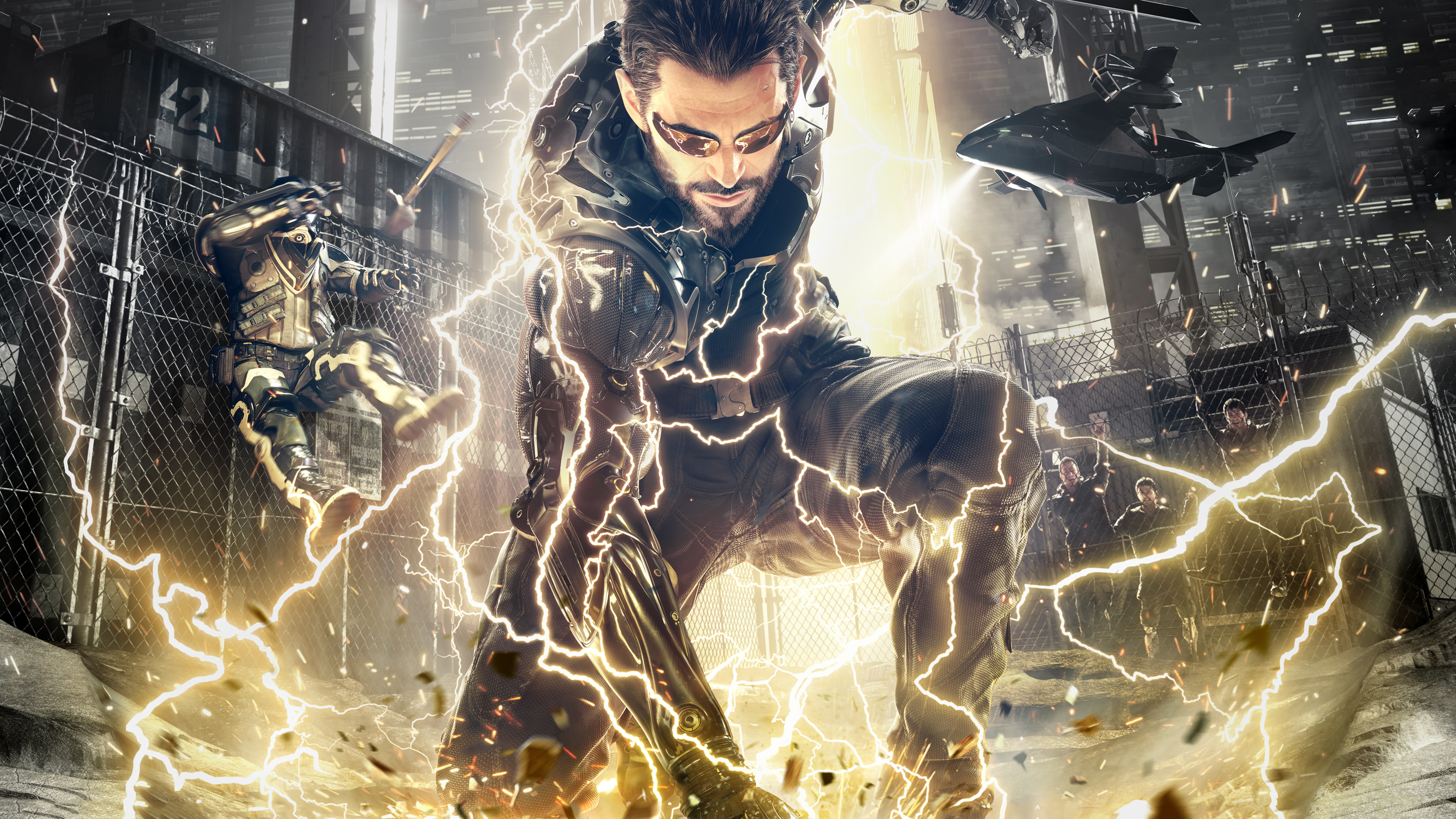 Adam Jensen, Deus Ex: Mankind Divided, 4K, Deus Ex, HD Wallpaper