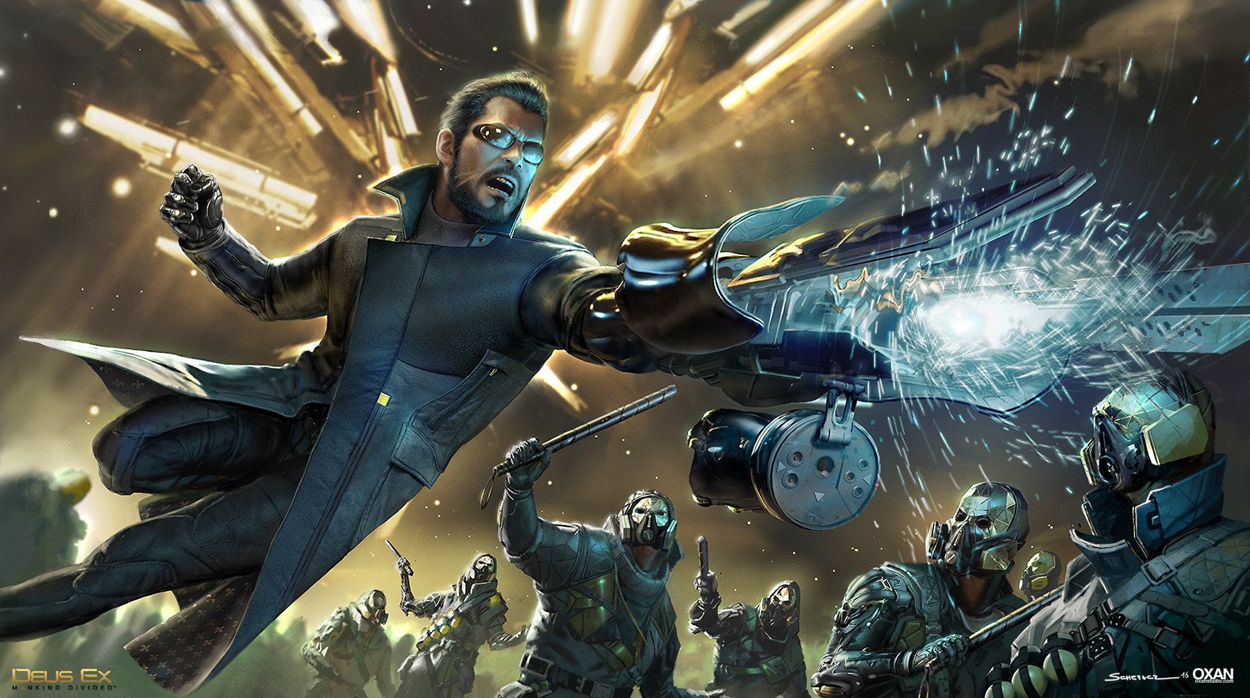 Adam Jensen, Deus Ex, 720P, Deus Ex: Mankind Divided, HD Wallpaper