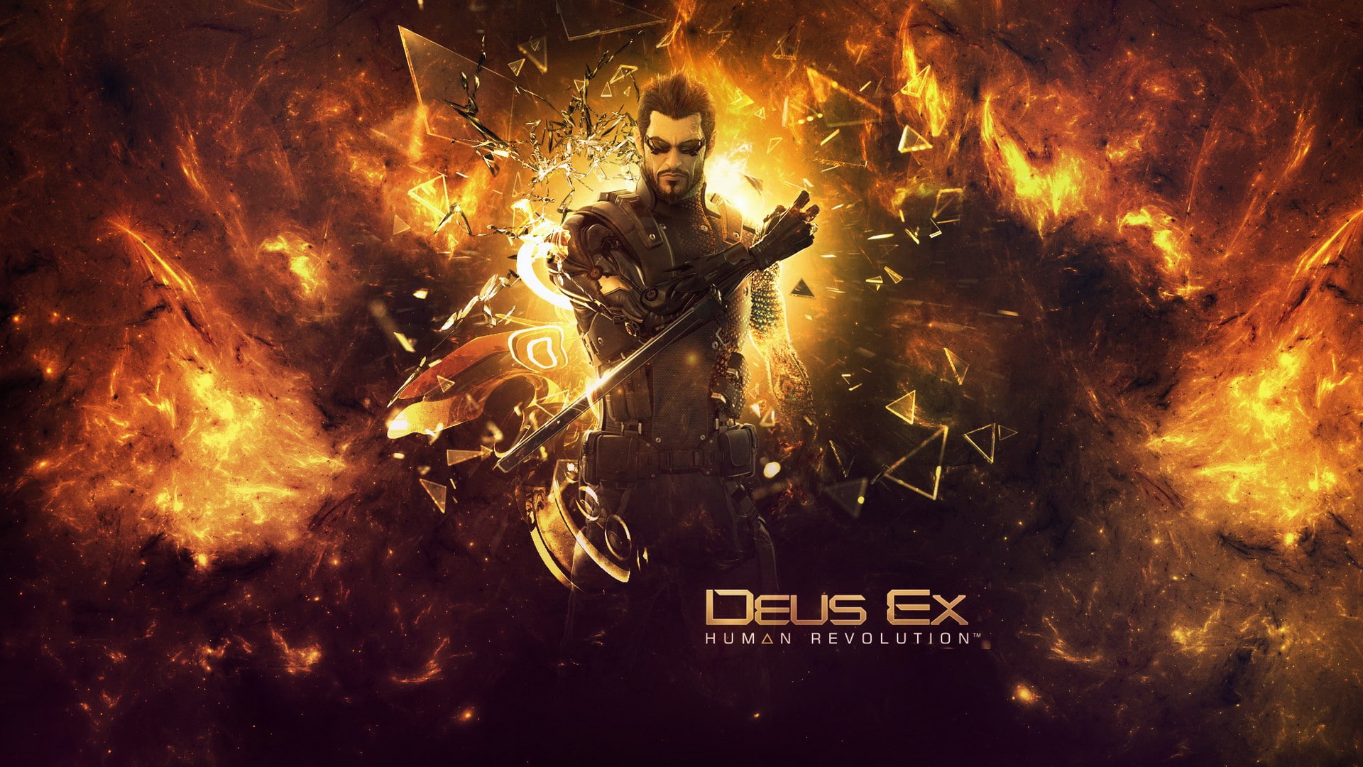 Adam Jensen, Deus Ex: Human Revolution, 1080P, video games, HD Wallpaper