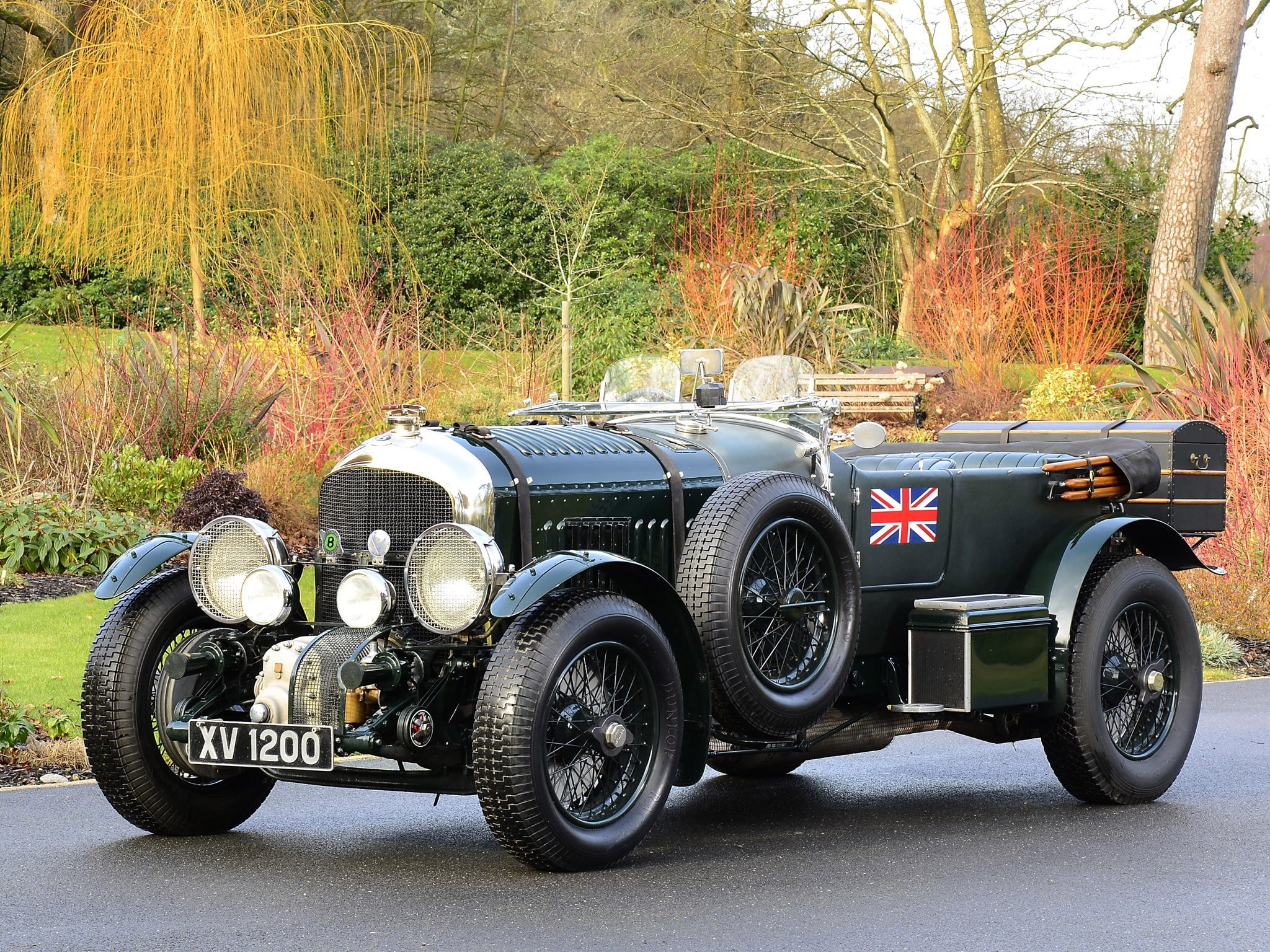 1080P, travel, vintage car, tree, outdoors, land, bentley blower, nature, car, field, no people, retro styled, mode of transportation, transportation, HD Wallpaper