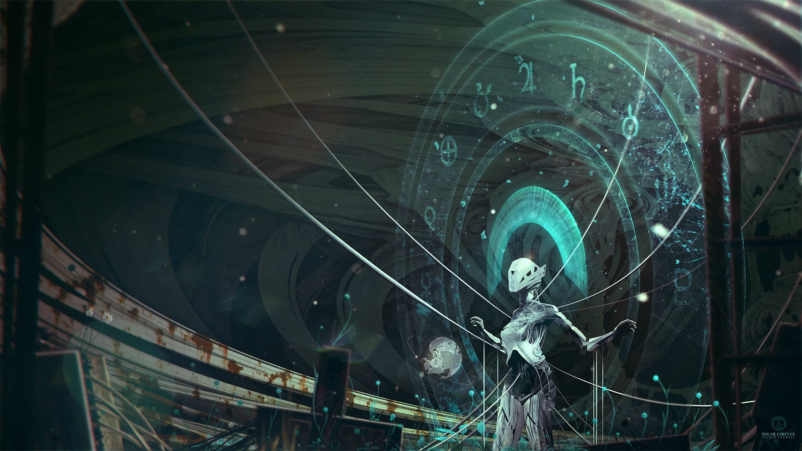 2K, bionics, futuristic, digital art, robot, Desktopography, HD Wallpaper