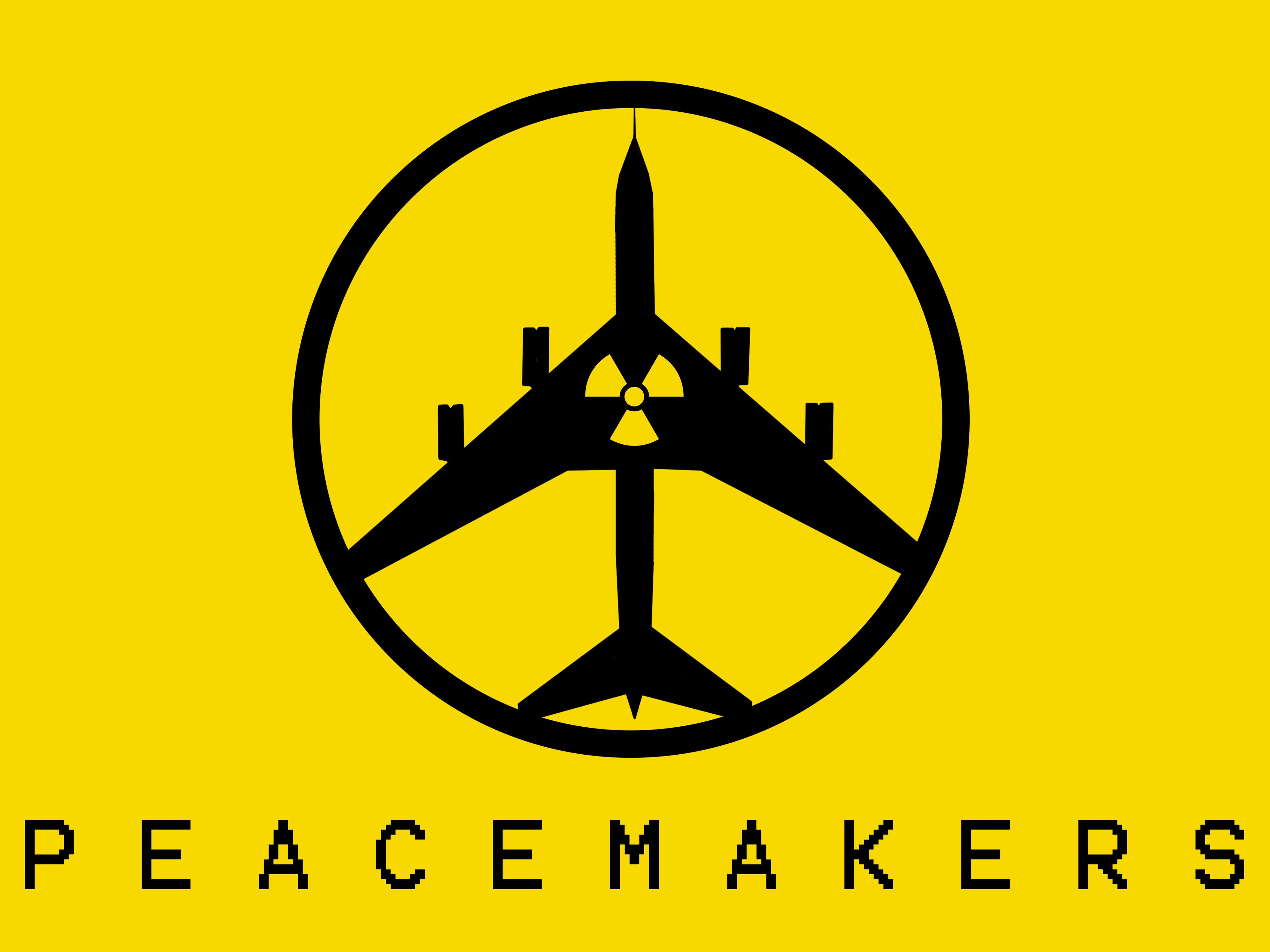 Nuclear, war, 4K, Yellow Background, minimalism, Peace, Bomber, Metal Gear Solid: Peace Walker, HD Wallpaper