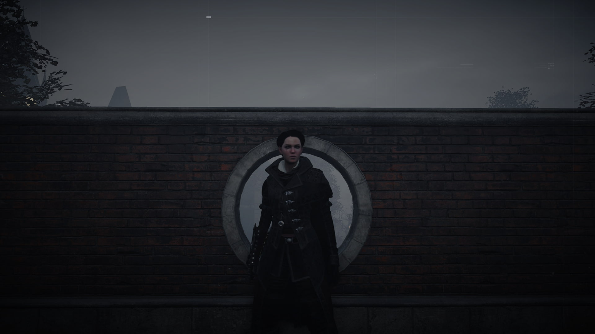 built structure, Evie Frye, hood - clothing, Abstergo, portrait, looking at camera, 1080P, wall - building feature, wall, one person, leisure activity, HD Wallpaper
