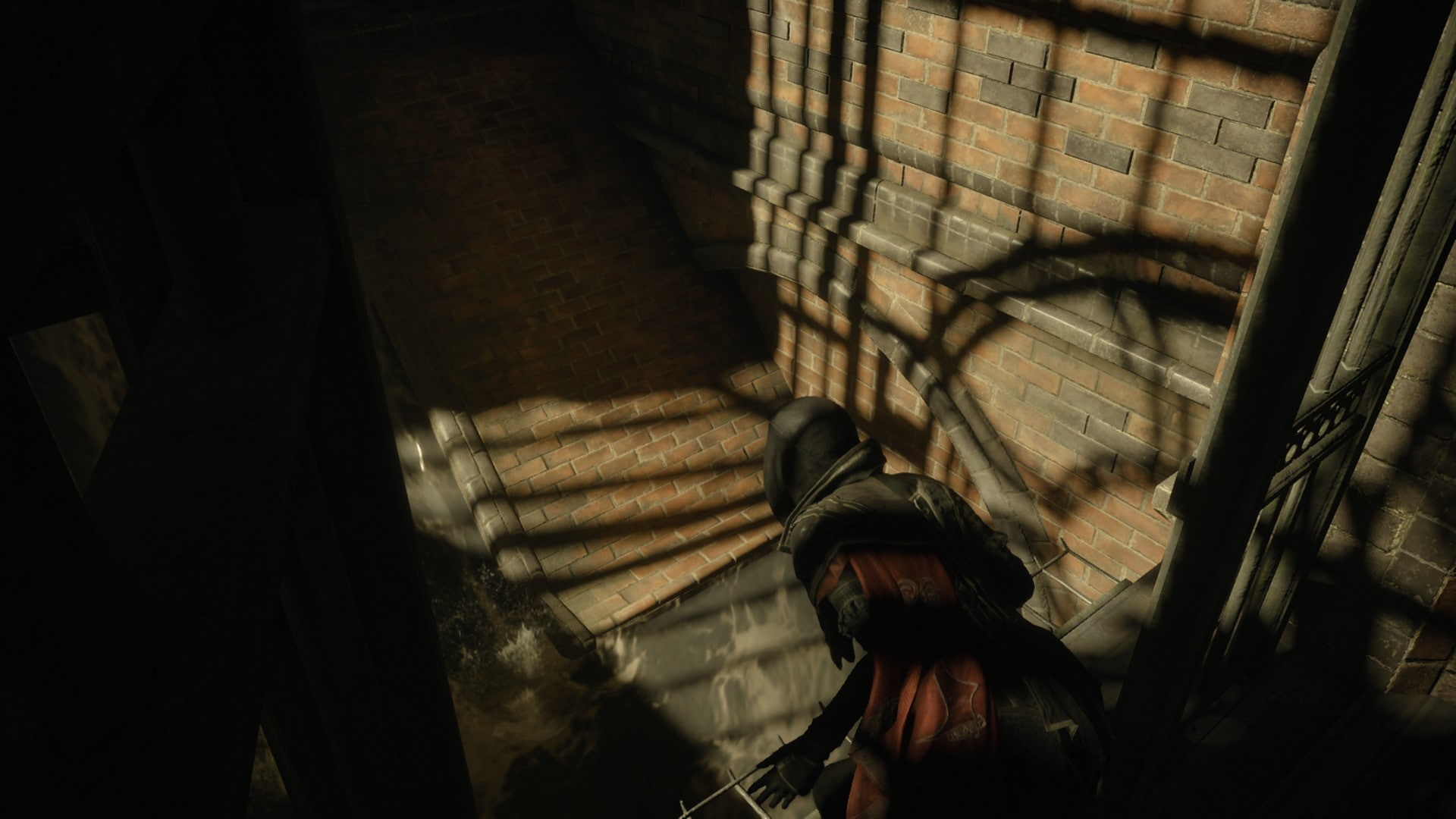 window, outdoors, alley, 1080P, building exterior, day, wall - building feature, assasins creed syndicate video games abstergo evie frye, clothing, architecture, HD Wallpaper
