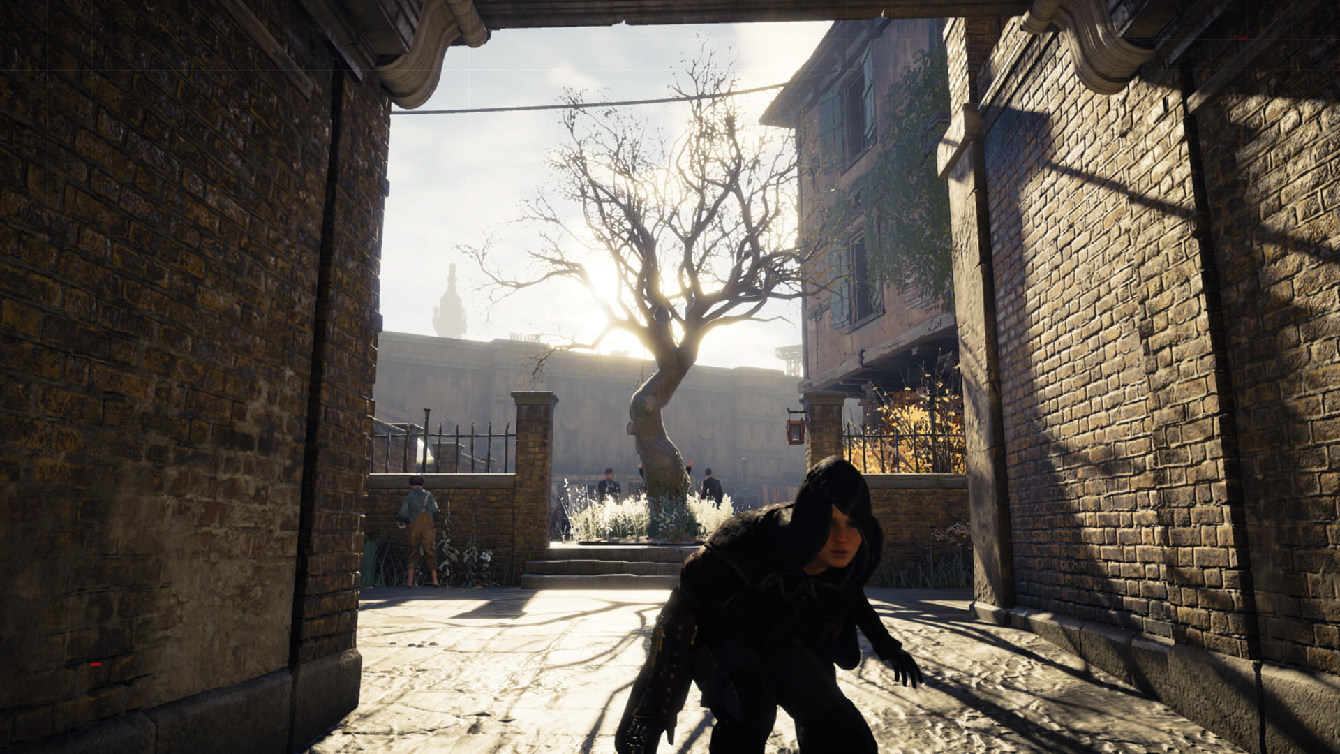 bare tree, building, winter, Abstergo, leisure activity, architecture, Evie Frye, outdoors, women, Assasins Creed Syndicate, one person, day, wall, city, HD Wallpaper