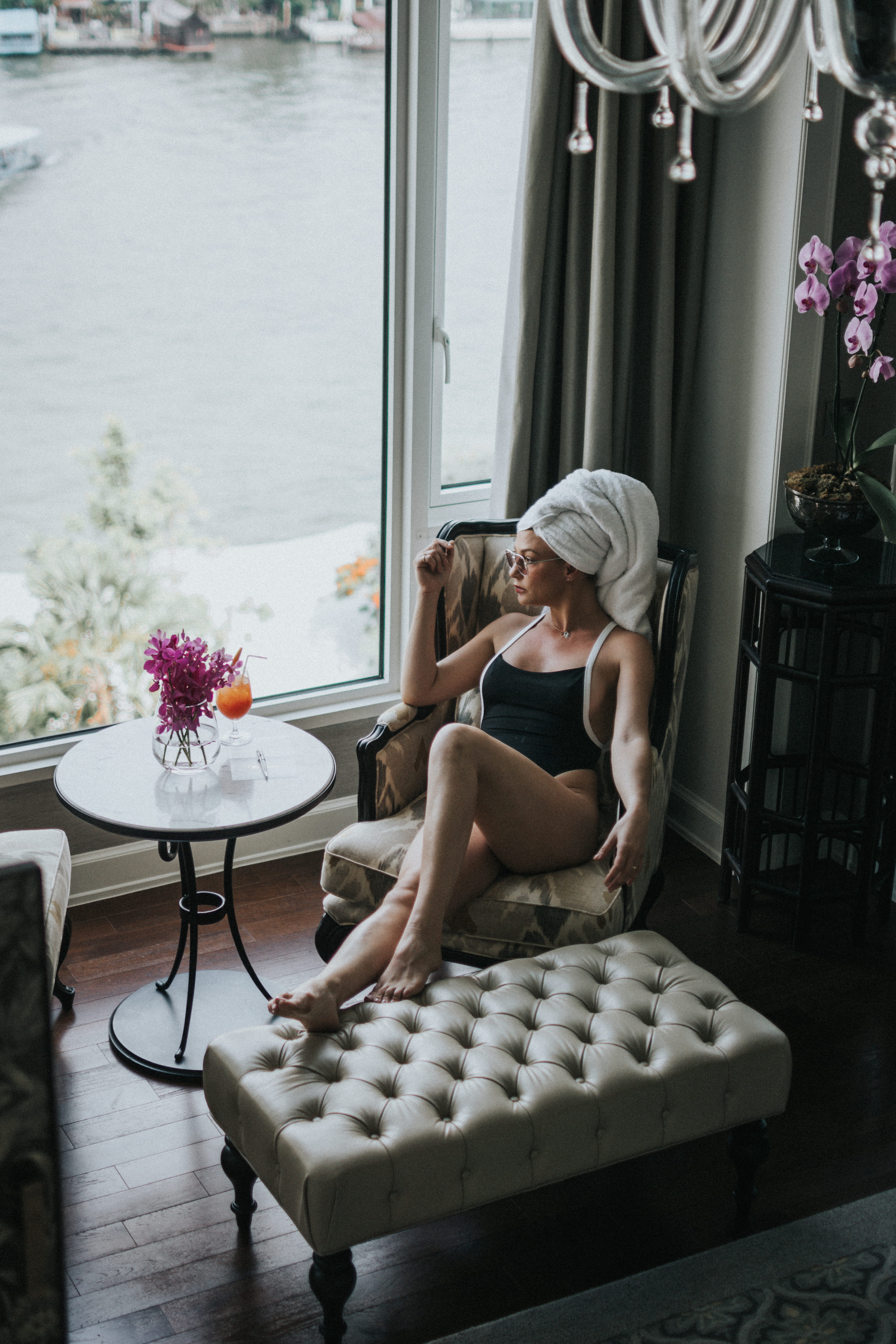 furniture, relaxation, swimming, window, person, glass, city, chair, armchair, piece, urban, indoors, lifestyles, fancy, plant, room, young women, nature, Phone HD Wallpaper