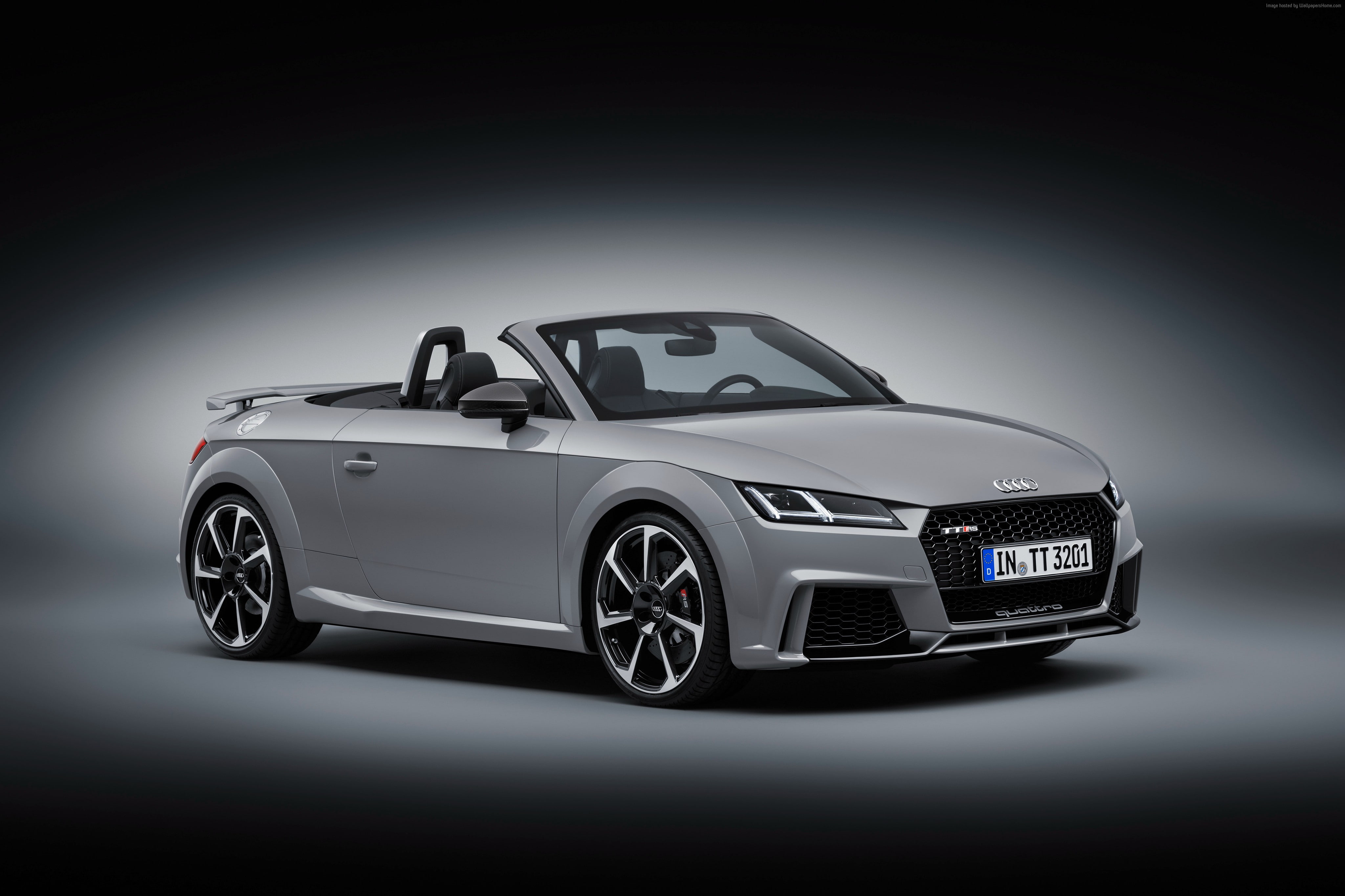 Audi TT RS, Beijing Motor Show 2016, Auto China 2016, Roadster (8S), silver, 4K, HD Wallpaper