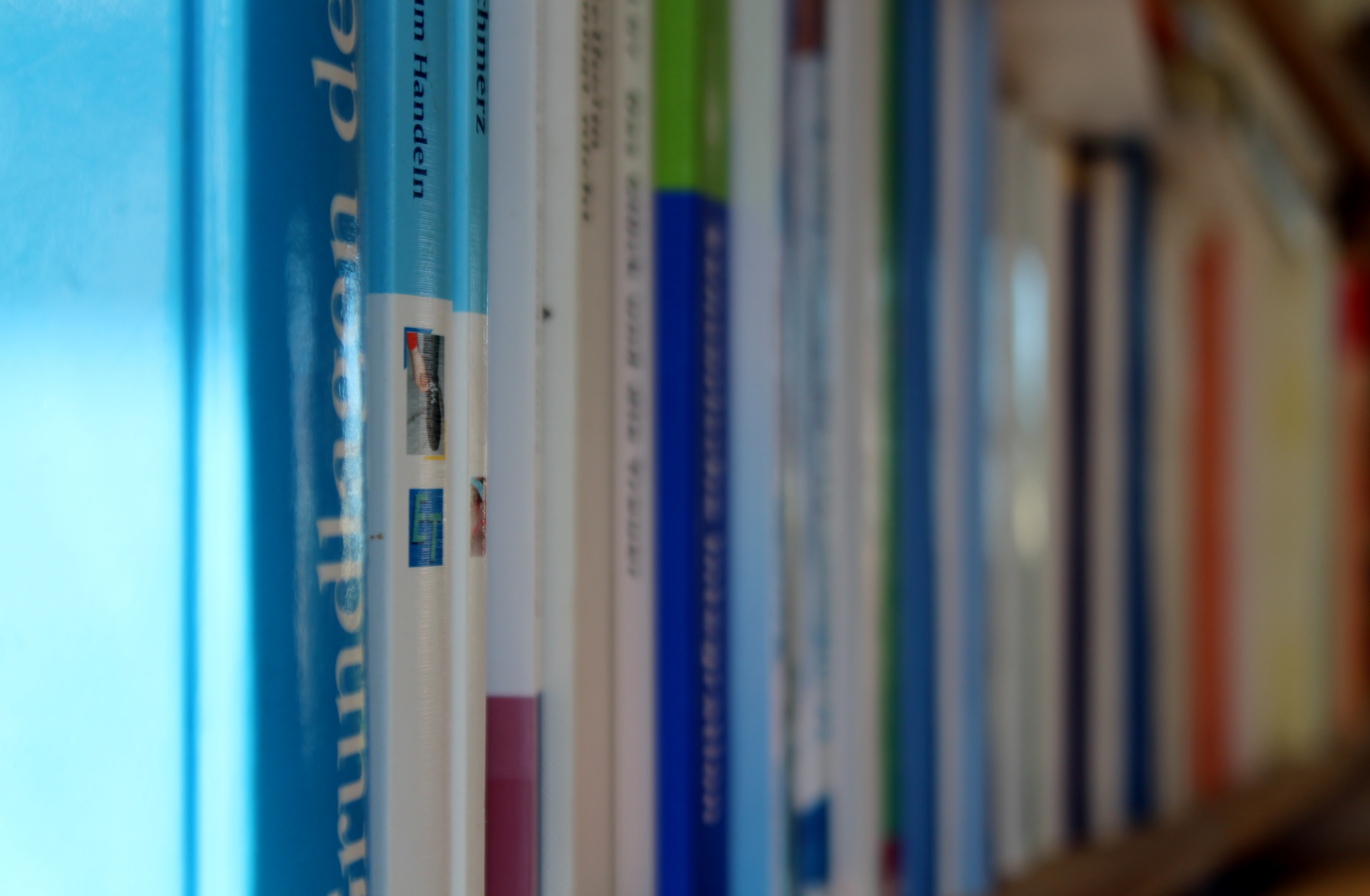 still life, file, bookcase, 4K, selective focus, multi colored, literature, publication, in a row, learning, read, indoors, study, shelf, close-up, books, HD Wallpaper