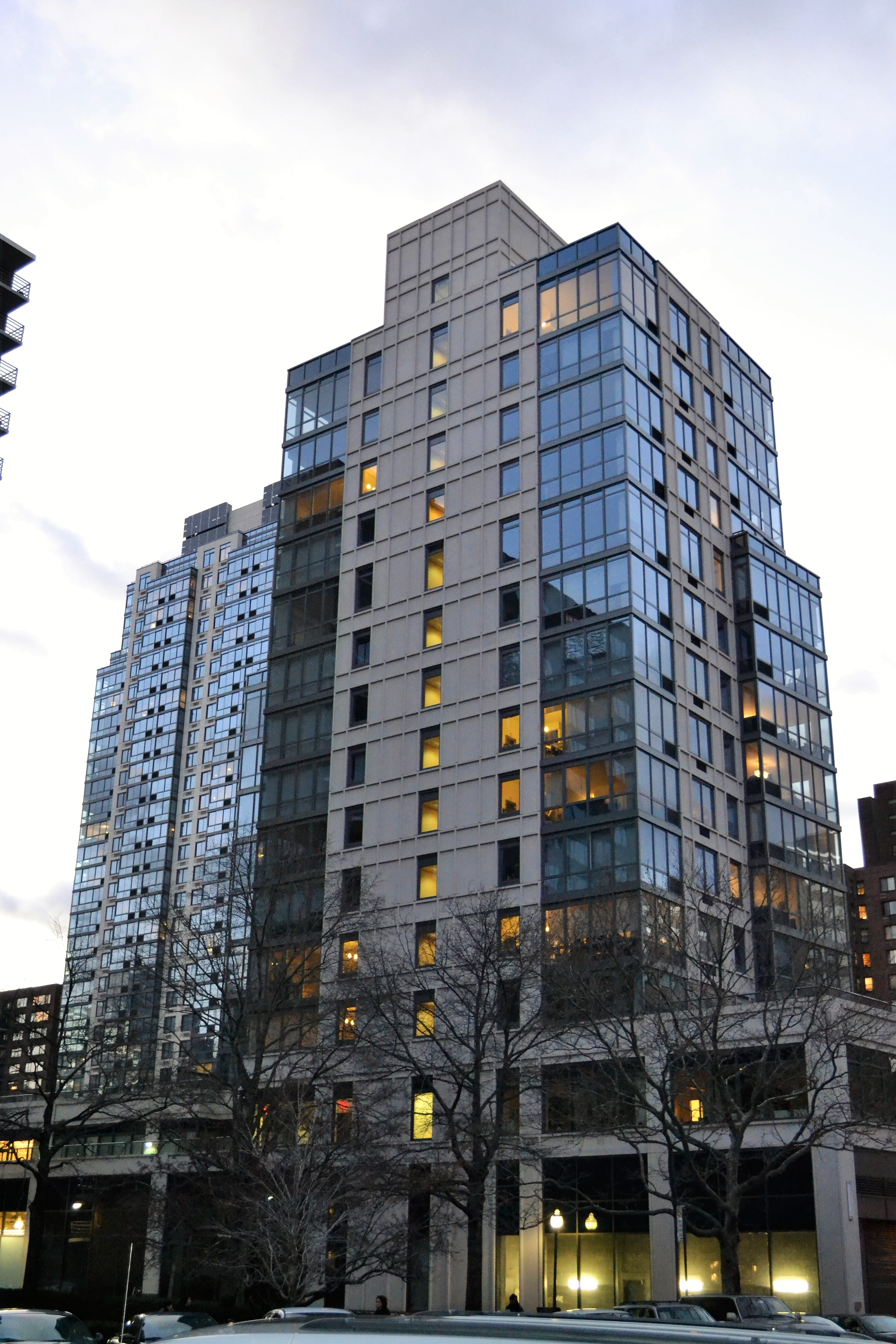 contemporary, window, outdoors, fall, peaceful, upper west side, residence, exterior, black, evening, tall - high, uptown, lenders, steel, building, view, Phone HD Wallpaper