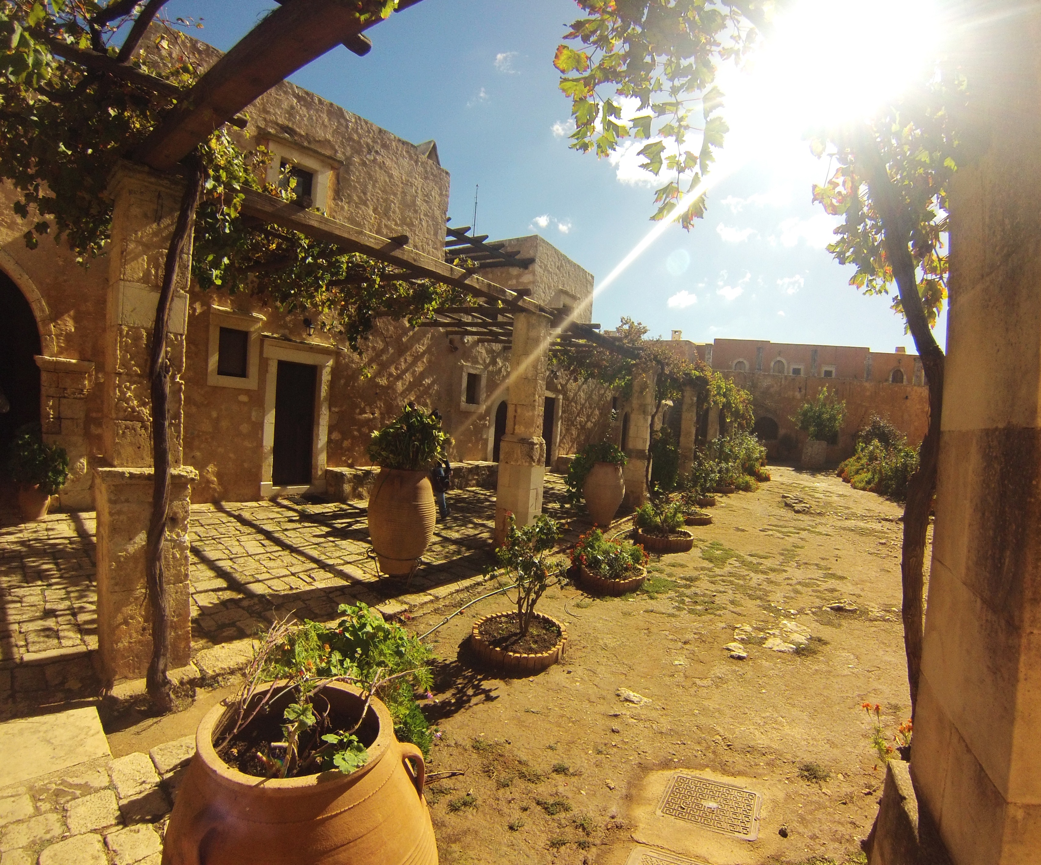 no people, arkadi, well, daytime, growth, outdoors, near, town, building exterior, architecture, front or back yard, mediterranean, tree, photoi, rethymno, HD Wallpaper