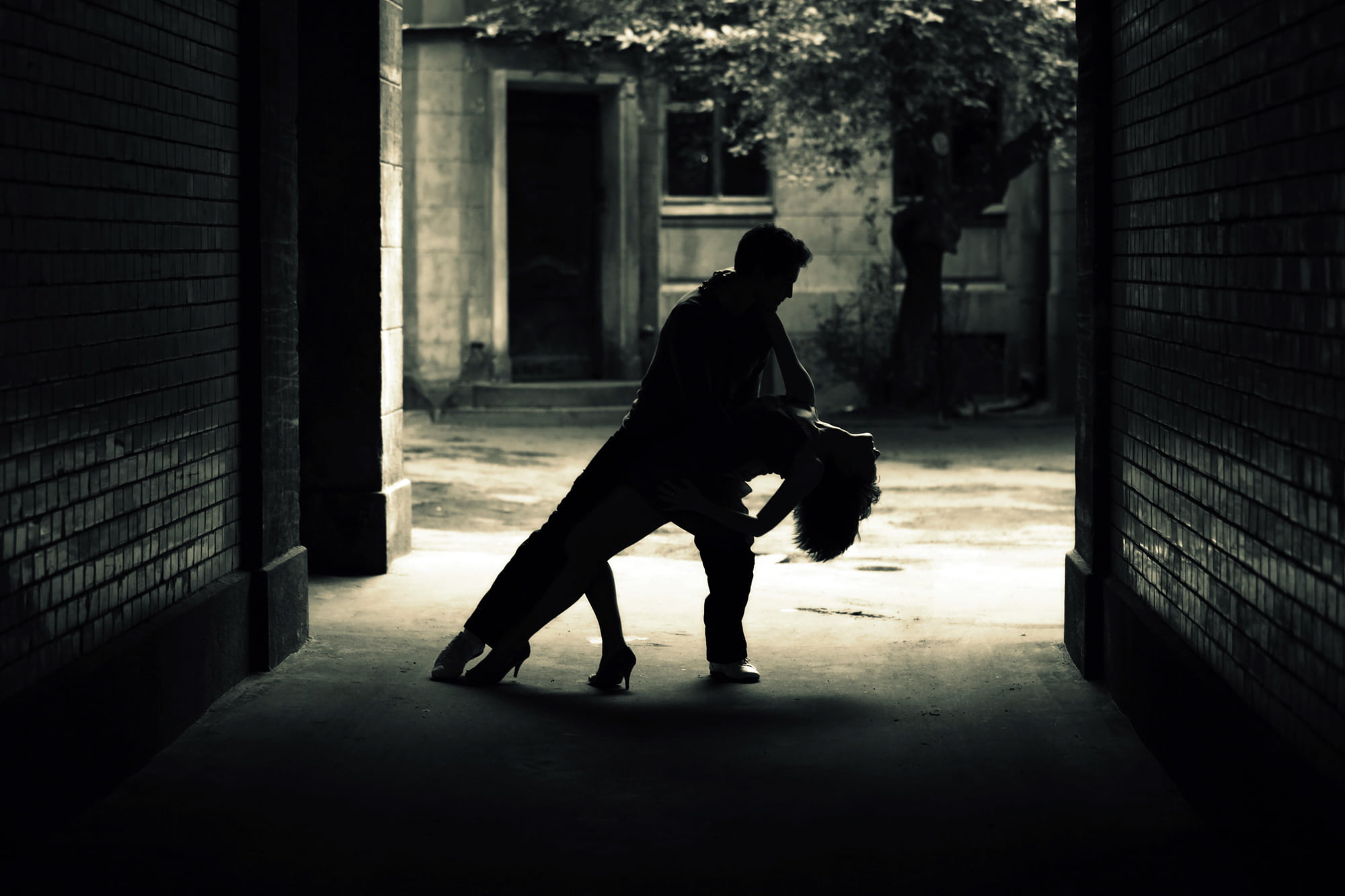 one Person, loneliness, solitude, adult, architecture, building, black Color, city, PAIR, dark, day, street, abandoned, POSE, shadow, GIRL, silhouette, HD Wallpaper