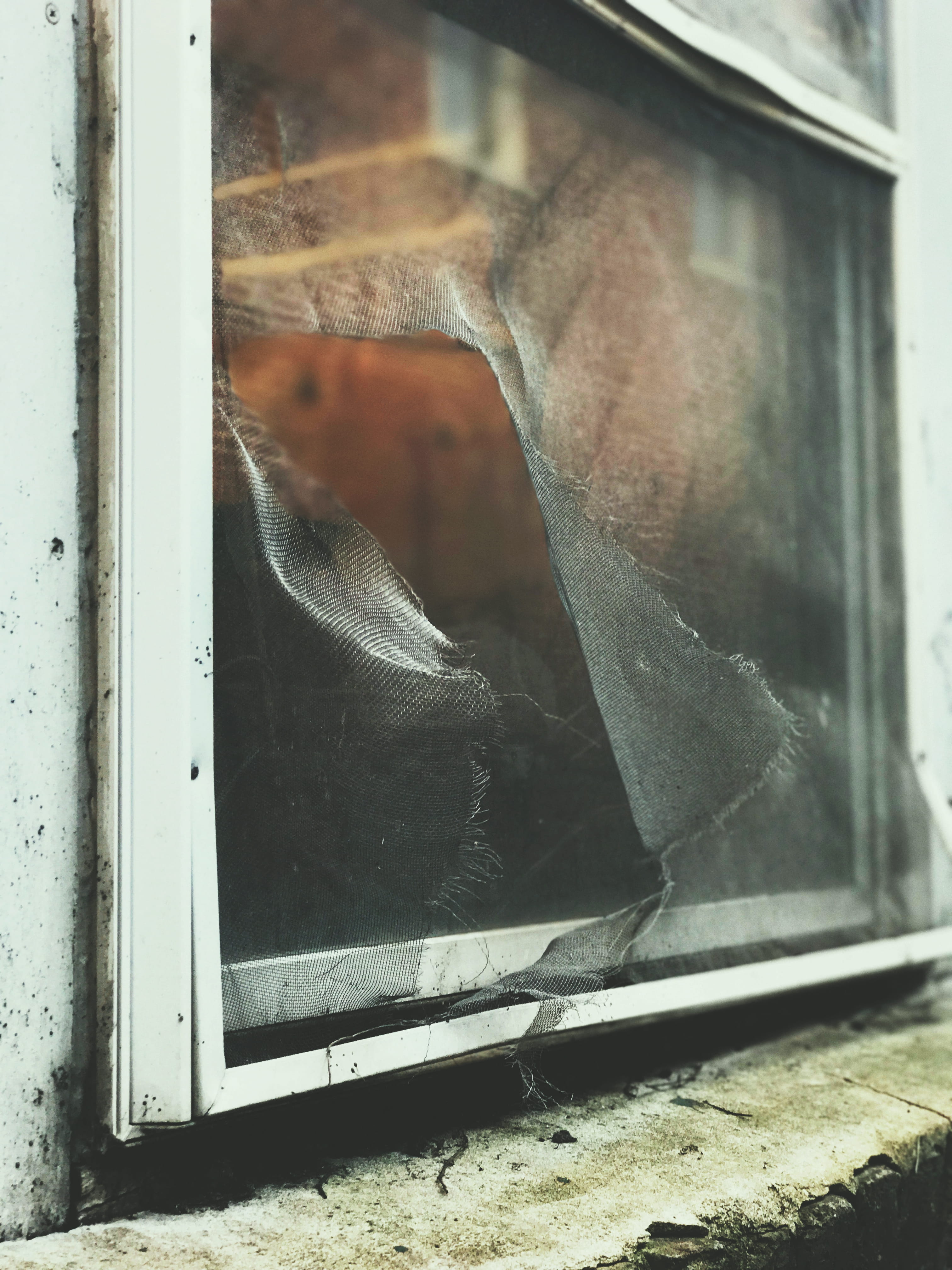 damaged, architecture, valparaiso, day, building, outdoors, metal, transparent, screen, torn, broken, glass, abandoned, close-up, urban, built structure, Phone HD Wallpaper