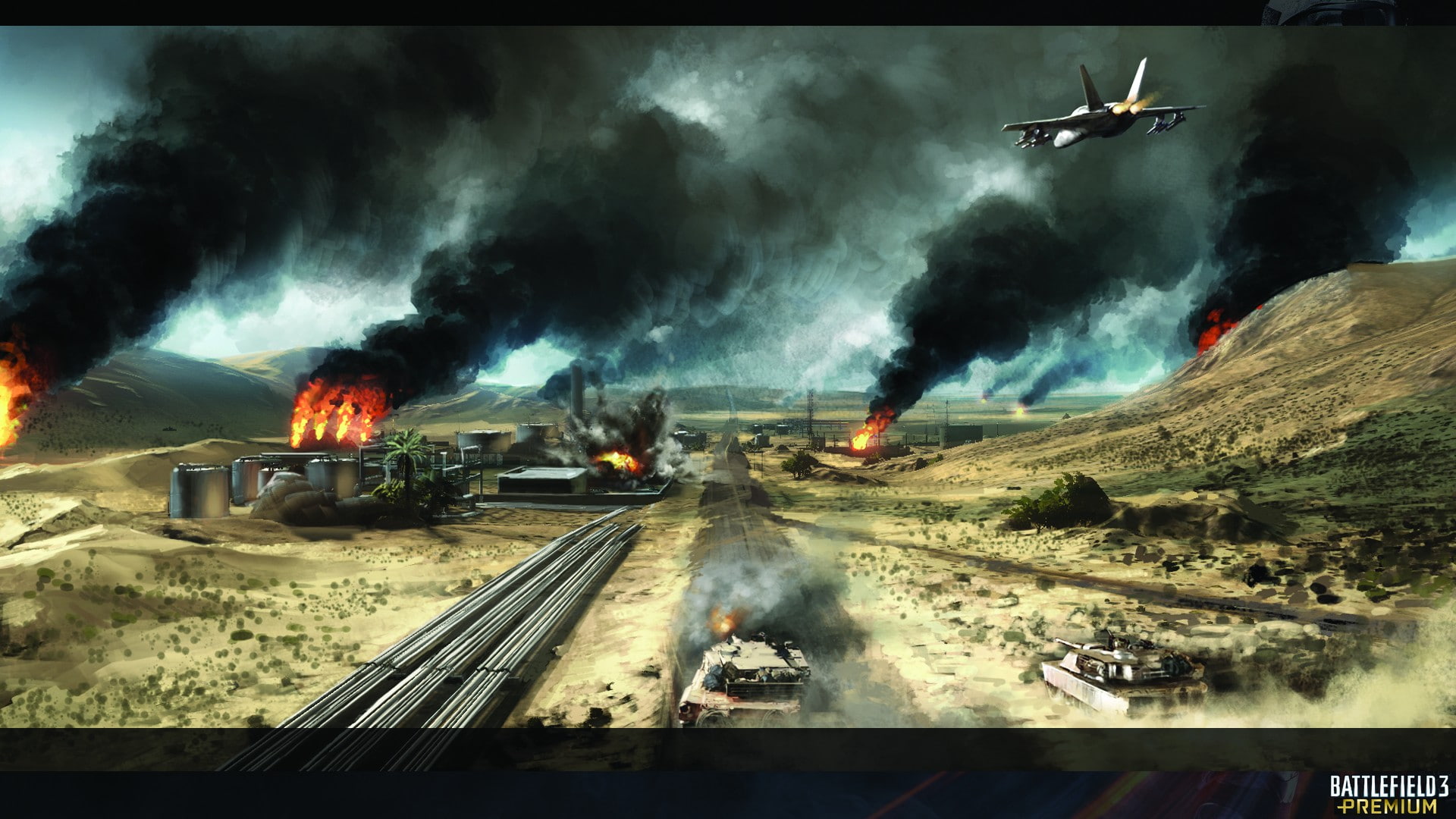 land vehicle, cloud - sky, mode of transportation, 1080P, air pollution, environment, power in nature, war, transportation, pollution, motion, outdoors, HD Wallpaper