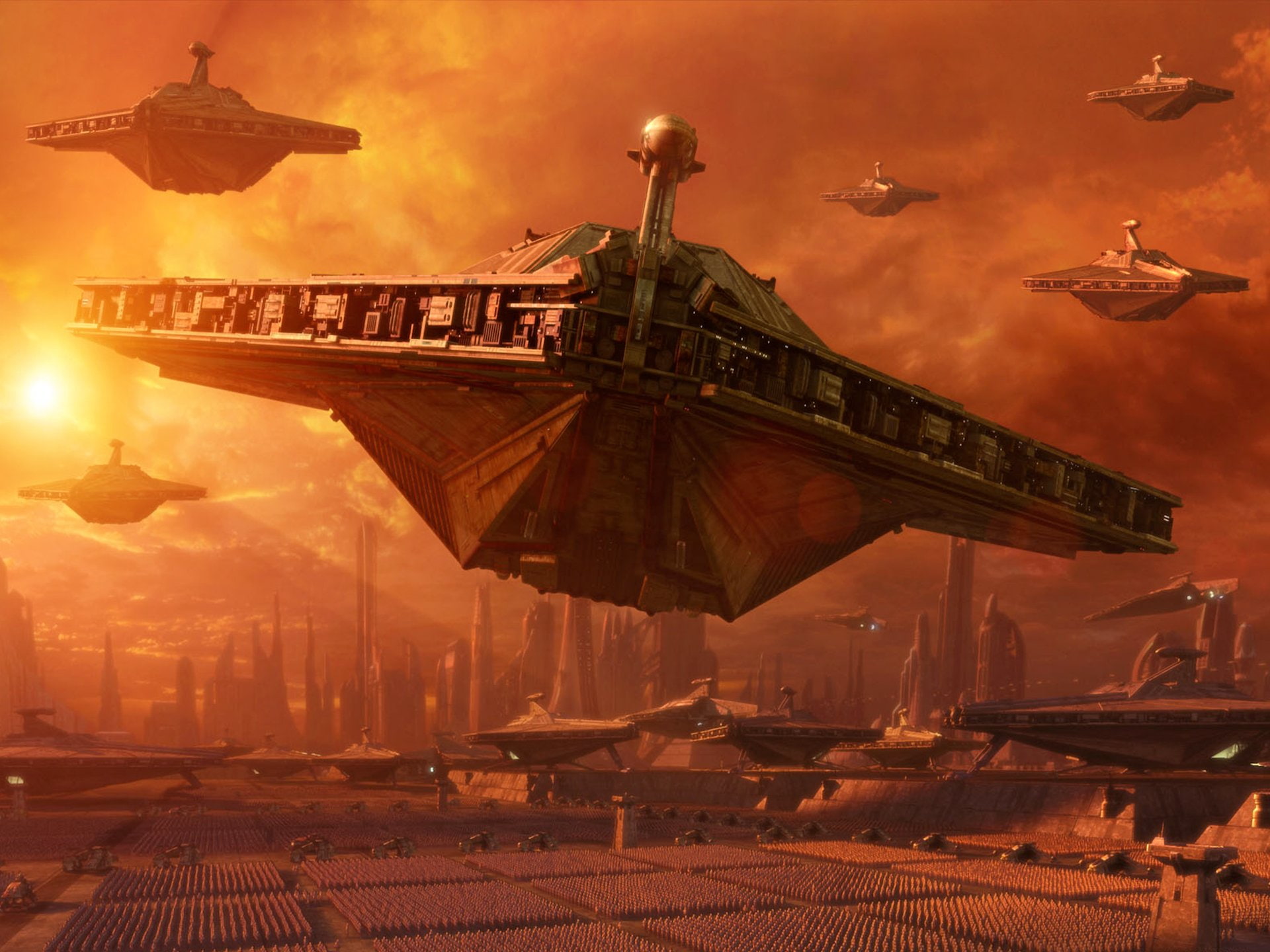 star, fiction, 1080P, clones, spaceships, attack, science, wars, HD Wallpaper