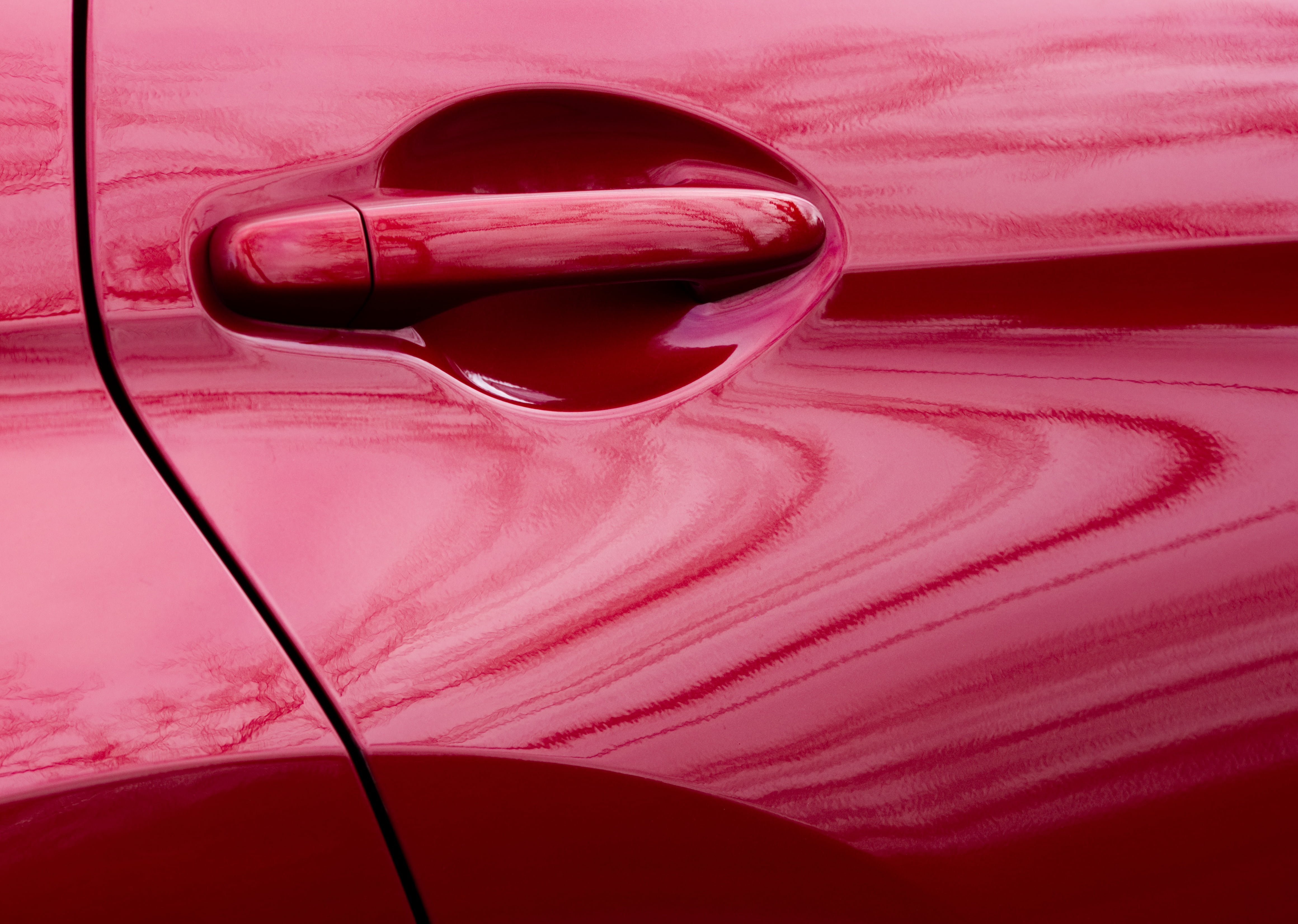 reflection, photo, cherry, handle, backgrounds, lustre, full frame, burgundy, door, emotion, vehicle, textile, swirl, 4K, indoors, abstract, auto, paint, HD Wallpaper