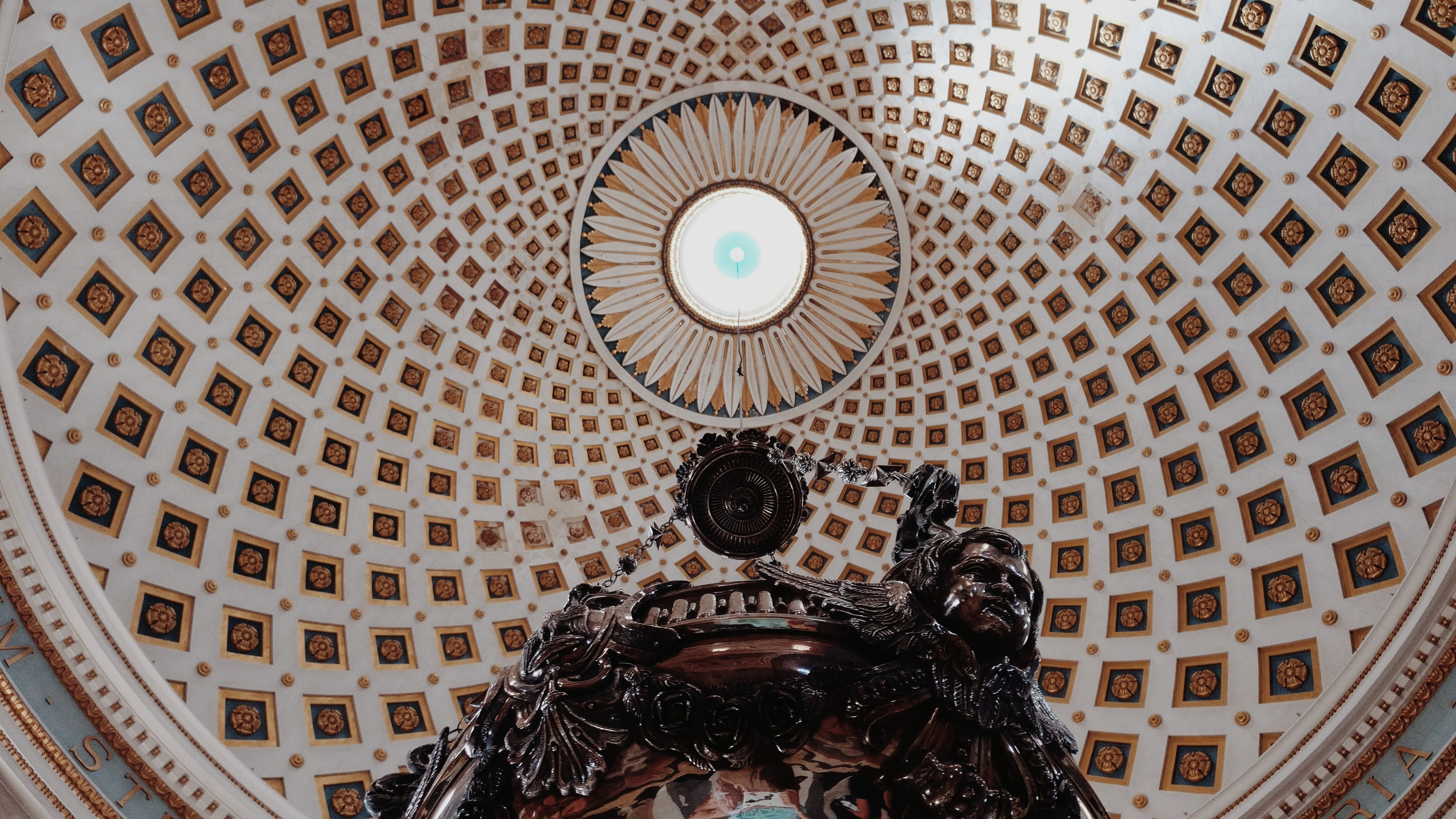 design, cupola, travel destinations, dome, depth of field, shape, or, directly below, architecture and art, pattern, circle, day, malta, architecture, profondeur de champ, HD Wallpaper