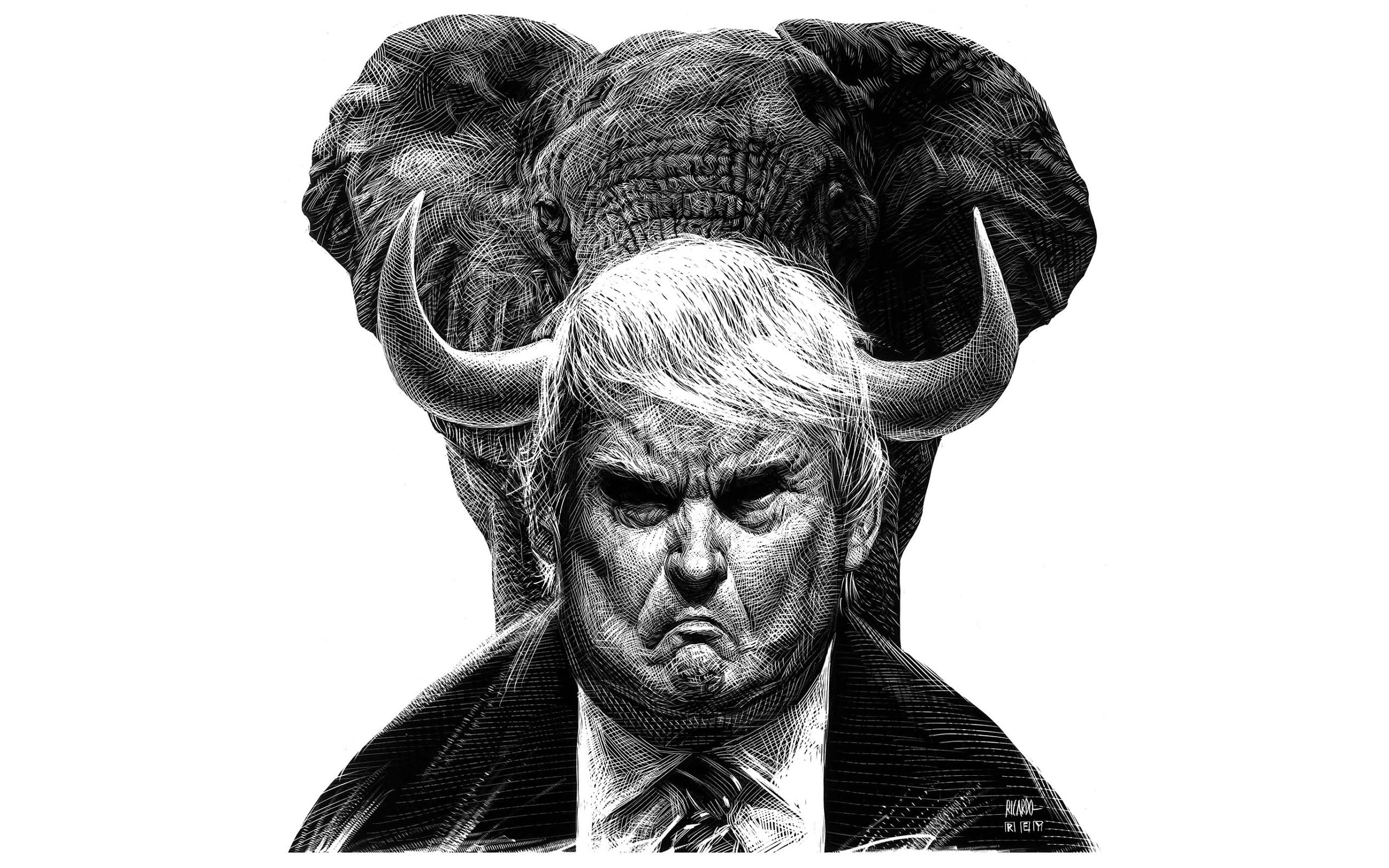Republican Party, 2K, Donald Trump, elephant, GOP, HD Wallpaper