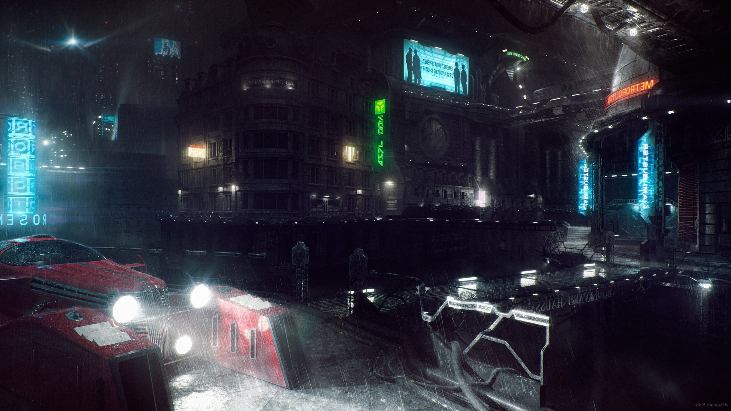 artwork fantasy art digital art bladerunner concept art movies, 2K, HD Wallpaper