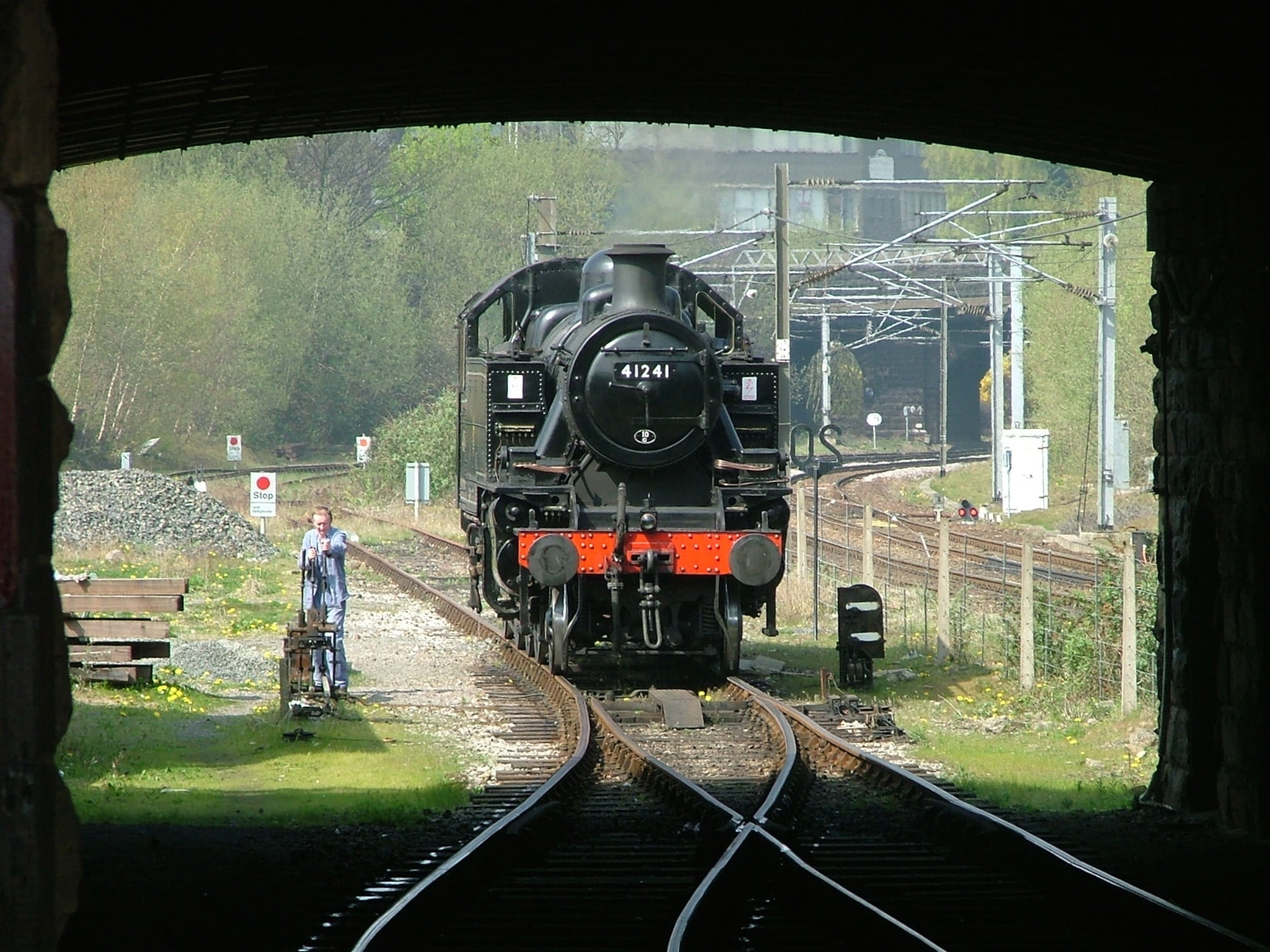 britain, rail transportation, point, real people, historic, countryside, public, landscape, adult, train - vehicle, scenery, people, kwer, rear view, railway children film, HD Wallpaper
