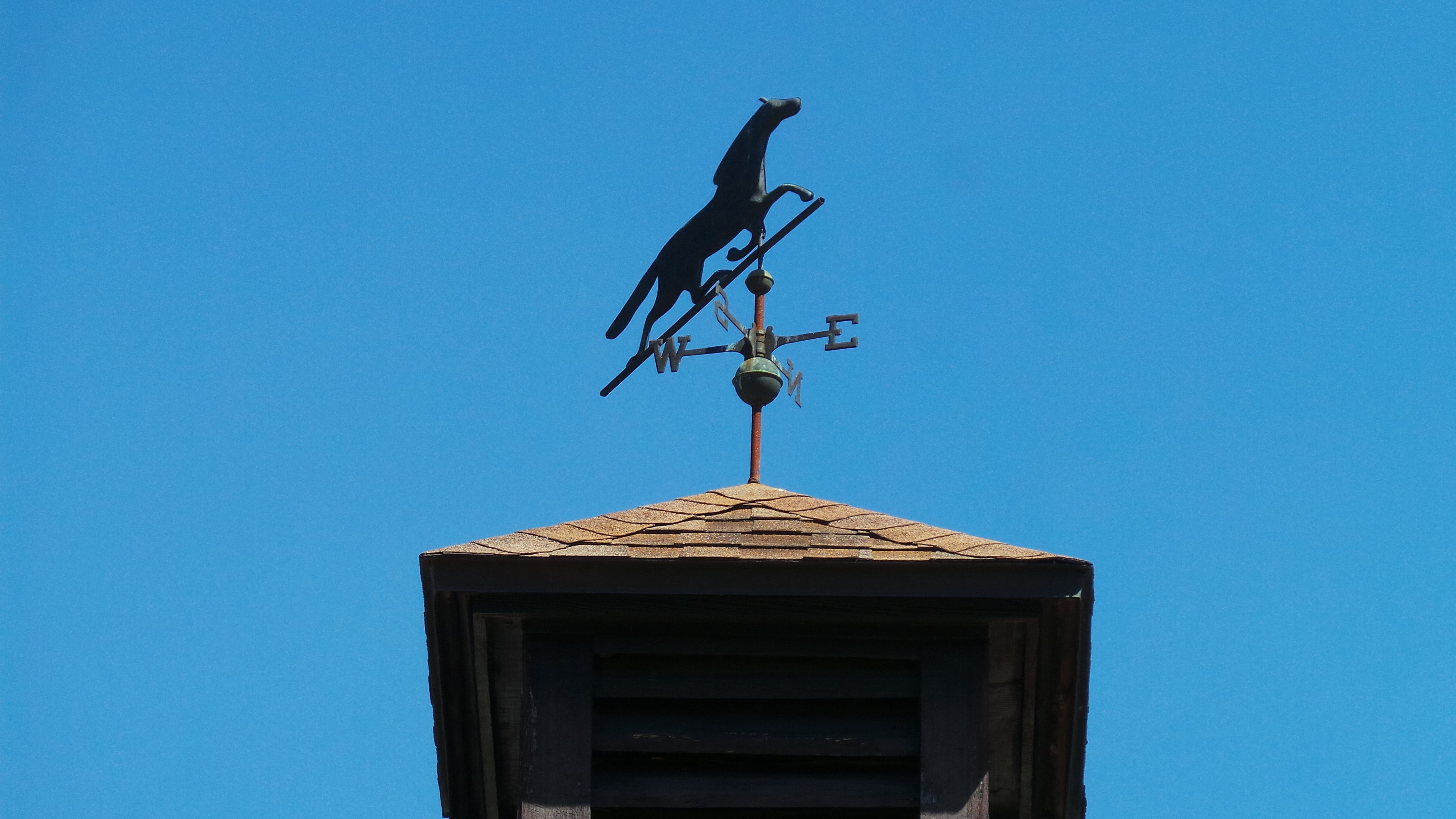 weather vane, animal themes, vintage, sunny, nature, metallic, south, building, sky, arrow, no people, east, roof, copy space, architecture, old, symbol, HD Wallpaper
