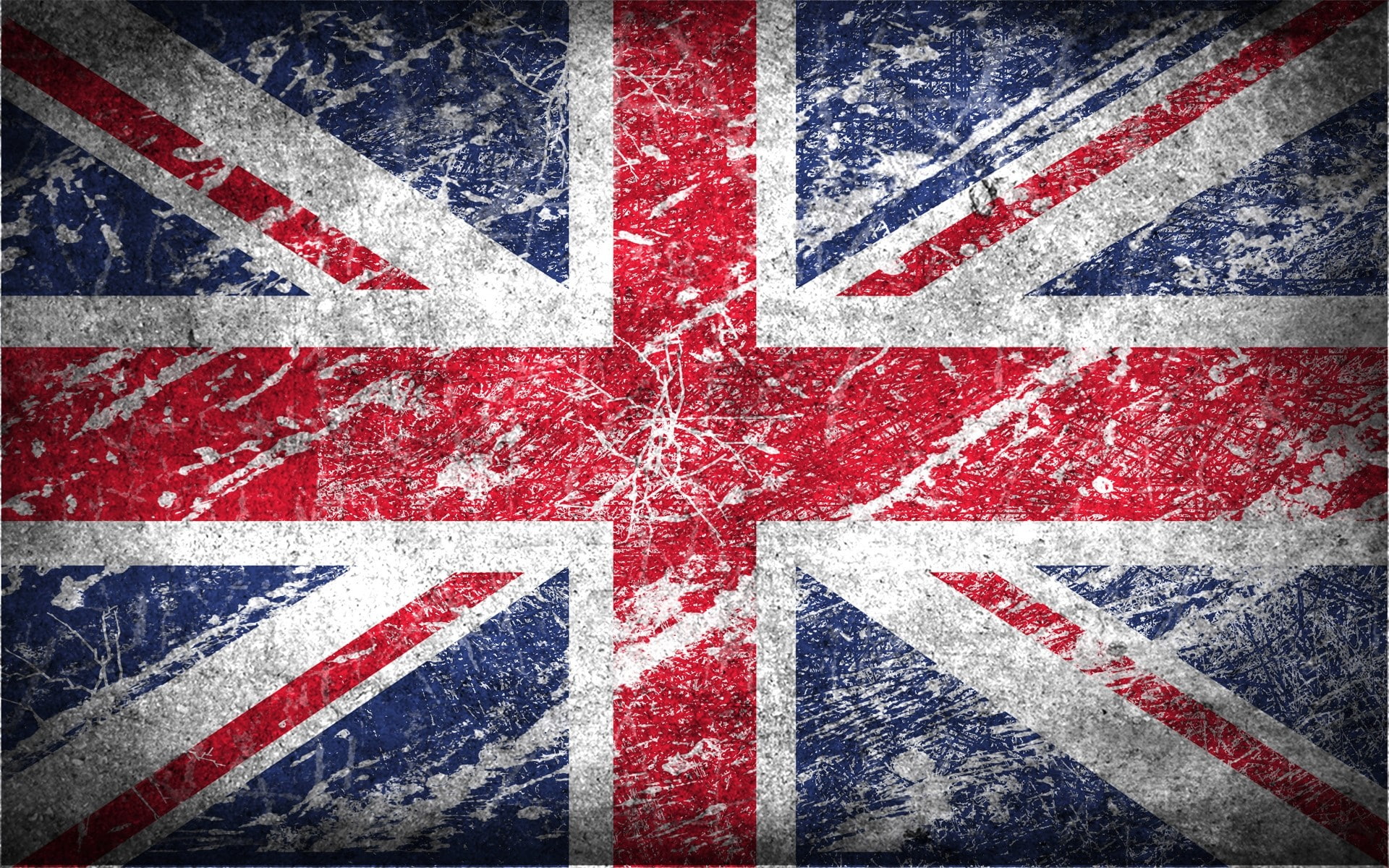 close-up, red, striped, white color, Flag, art and craft, British flag, patriotism, full frame, United kingdom, backgrounds, symbol, shape, weathered, wall - building feature, HD Wallpaper
