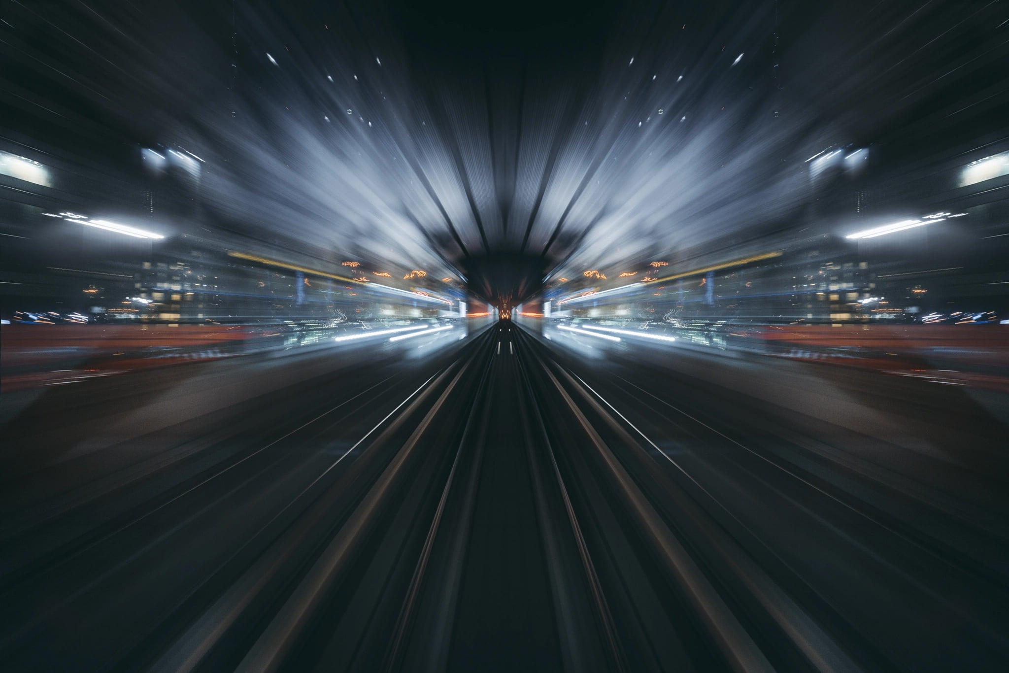 1080P, light, the city, lights, speed, excerpt, HD Wallpaper