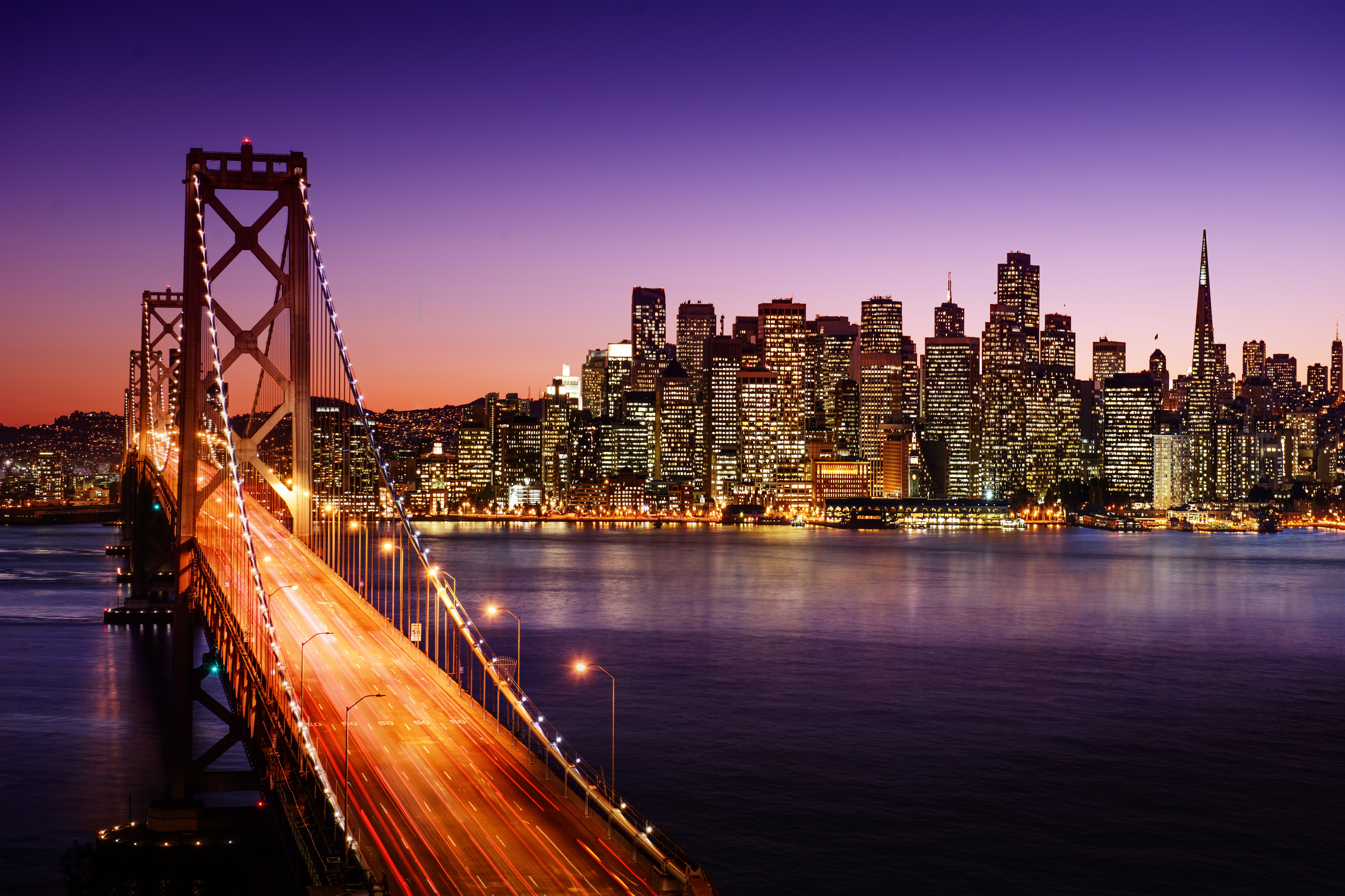 building, travel, nature, bay Of Water, CA, skyscraper, night, sky, 5K, travel Locations, urban Skyline, outdoors, home, Golden Gate, suspension, sea, HD Wallpaper