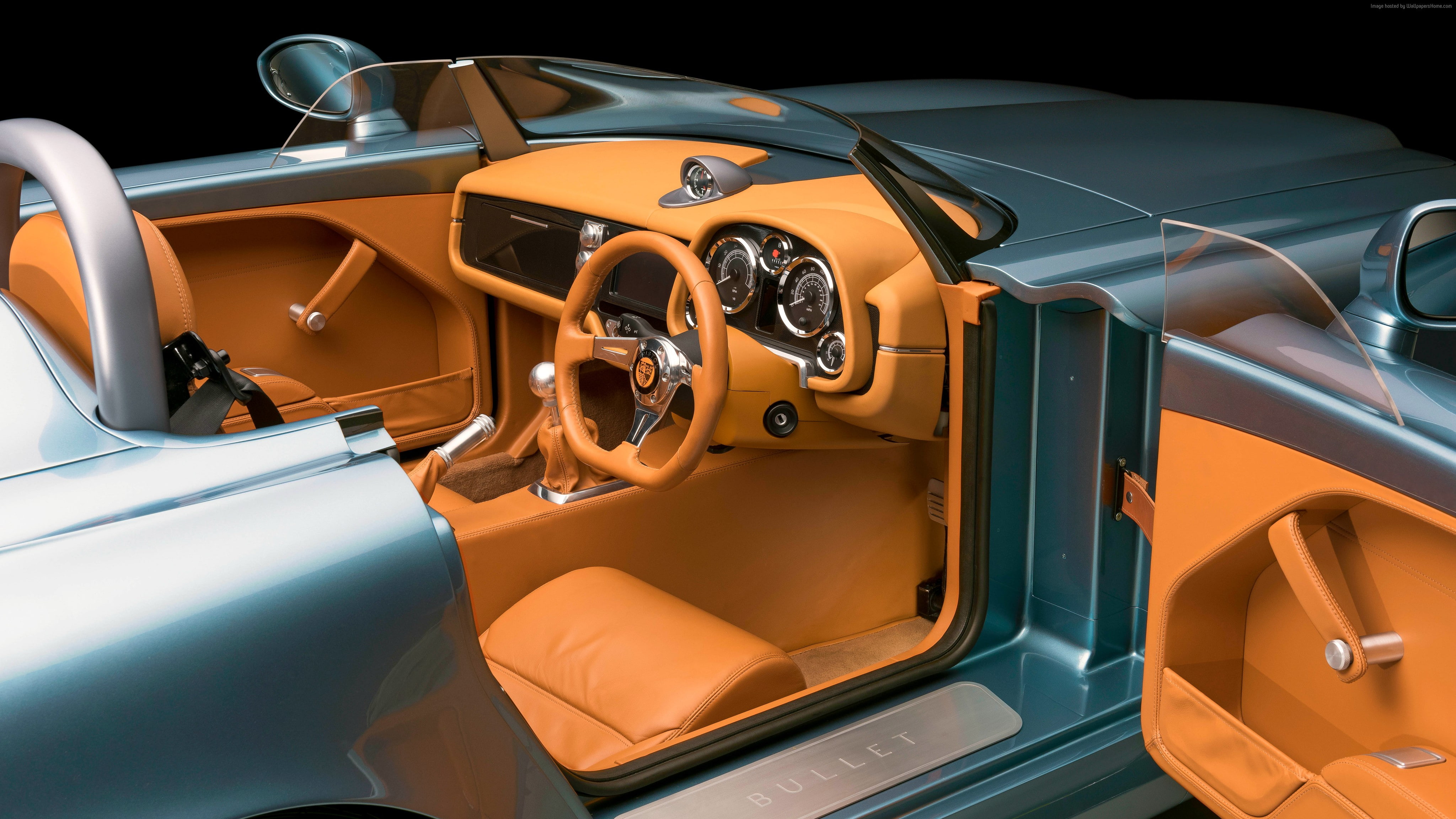 4K, Bristol Bullet, speedster, interior, supercar, roadster, HD Wallpaper