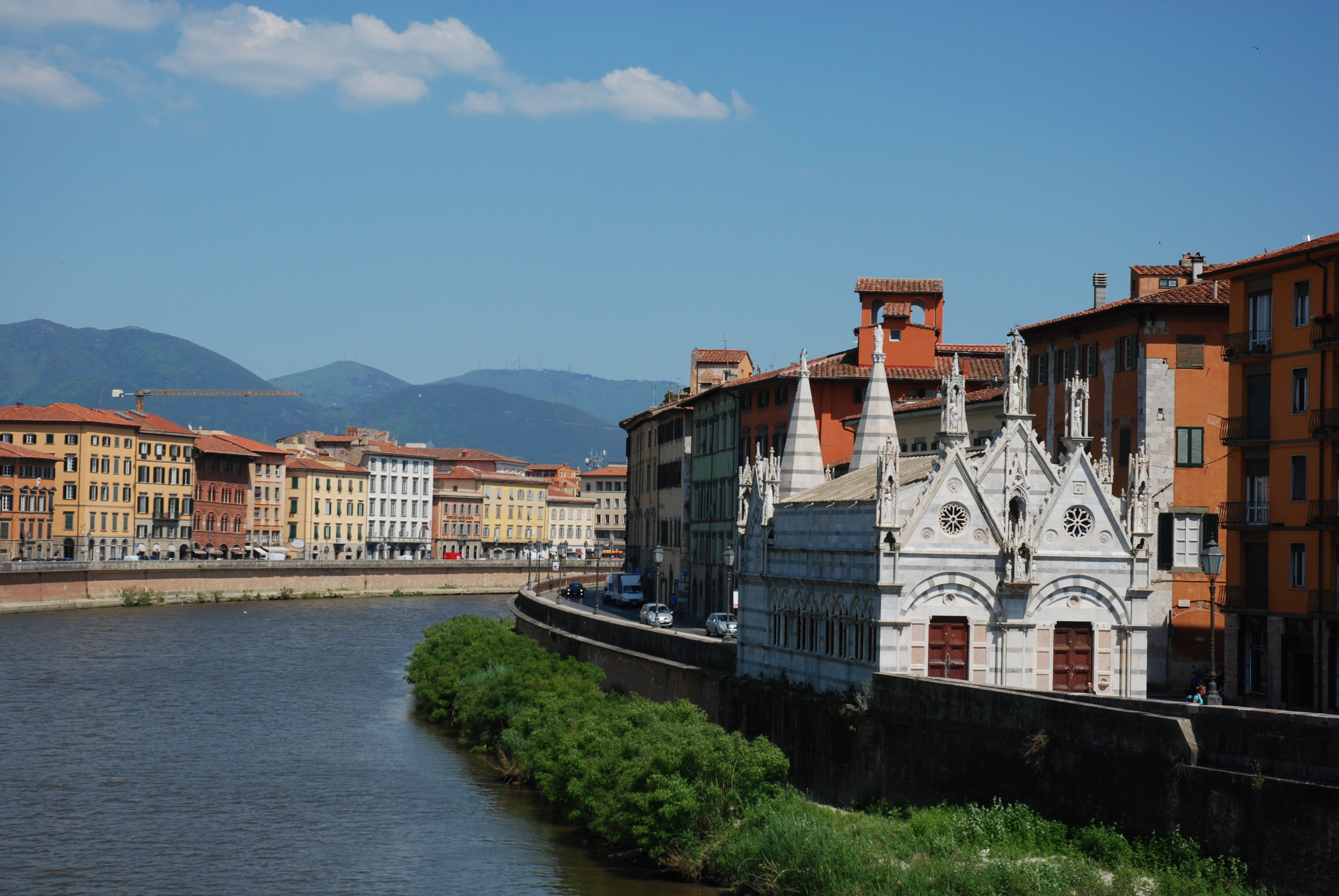 building exterior, residential district, nature, pisa, no people, built structure, plant, river, holiday, holidays, building, travel destinations, waterfront, HD Wallpaper