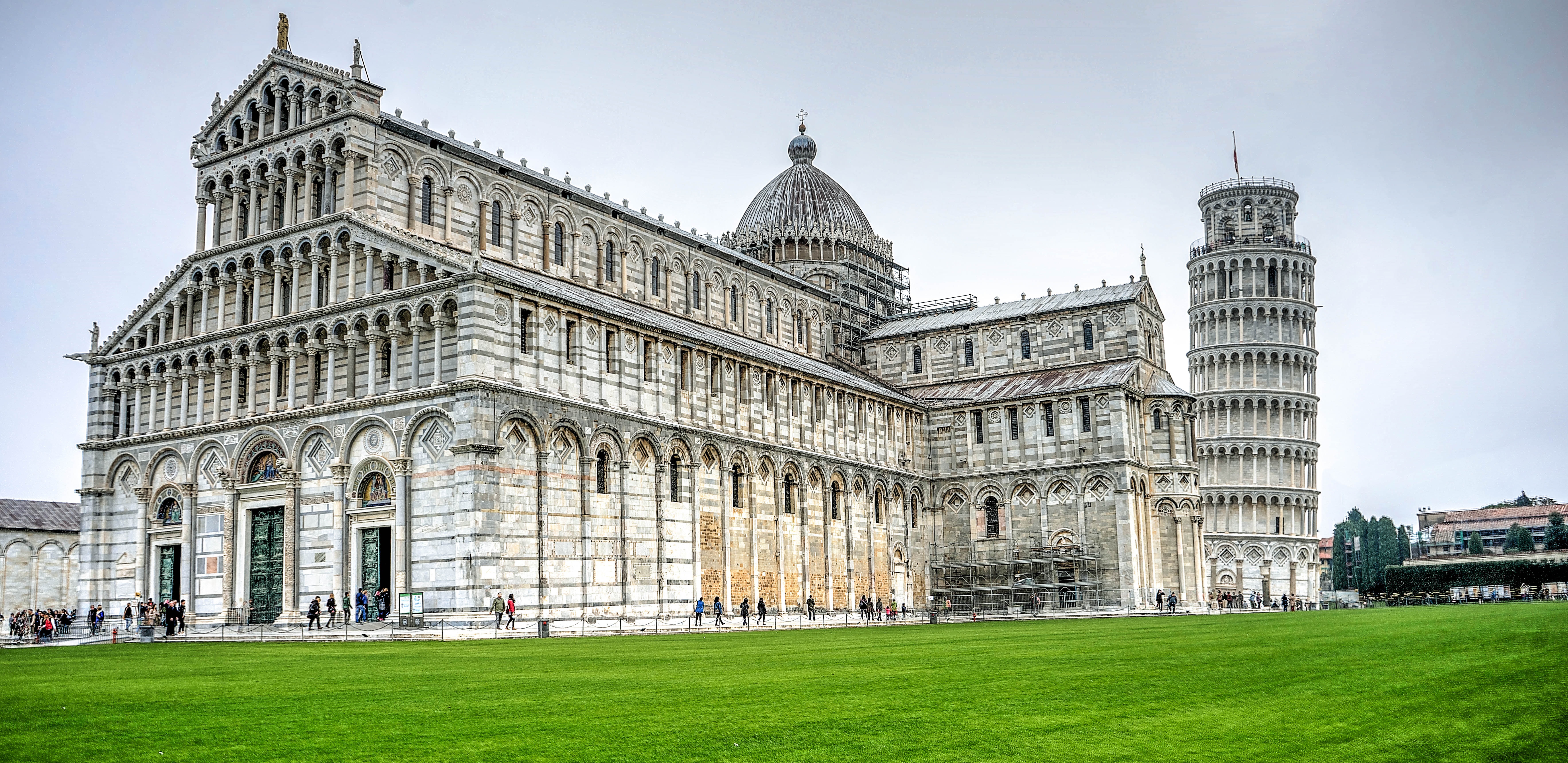 sky, dome, landmark, plant, travel destinations, nature, outdoors, leaning tower, government, concrete, built structure, white, tower, european, the past, HD Wallpaper
