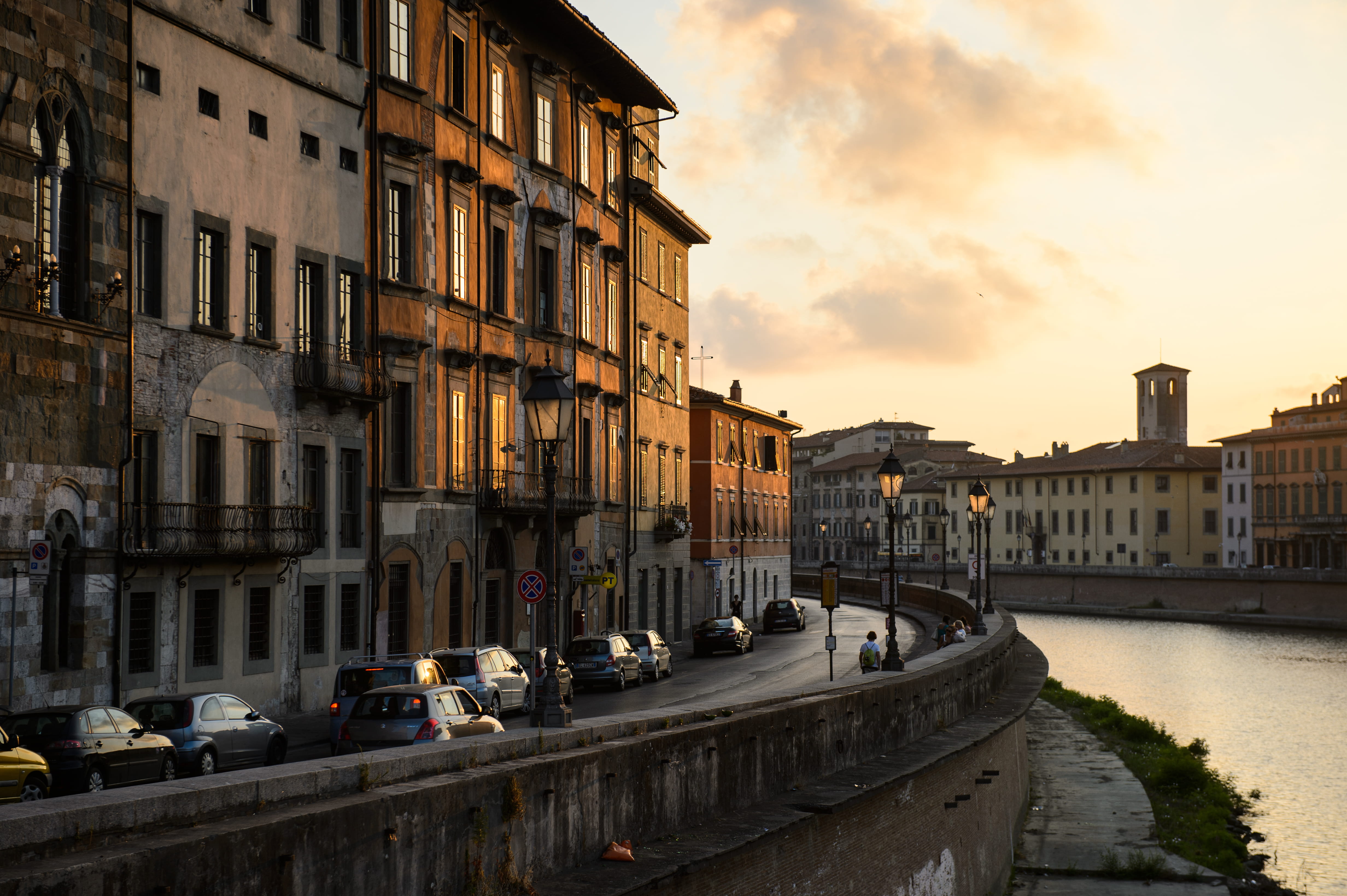italy, old city, residential district, city, built structure, stare miasto, piza, nature, mode of transportation, transportation, incidental people, outdoor, HD Wallpaper