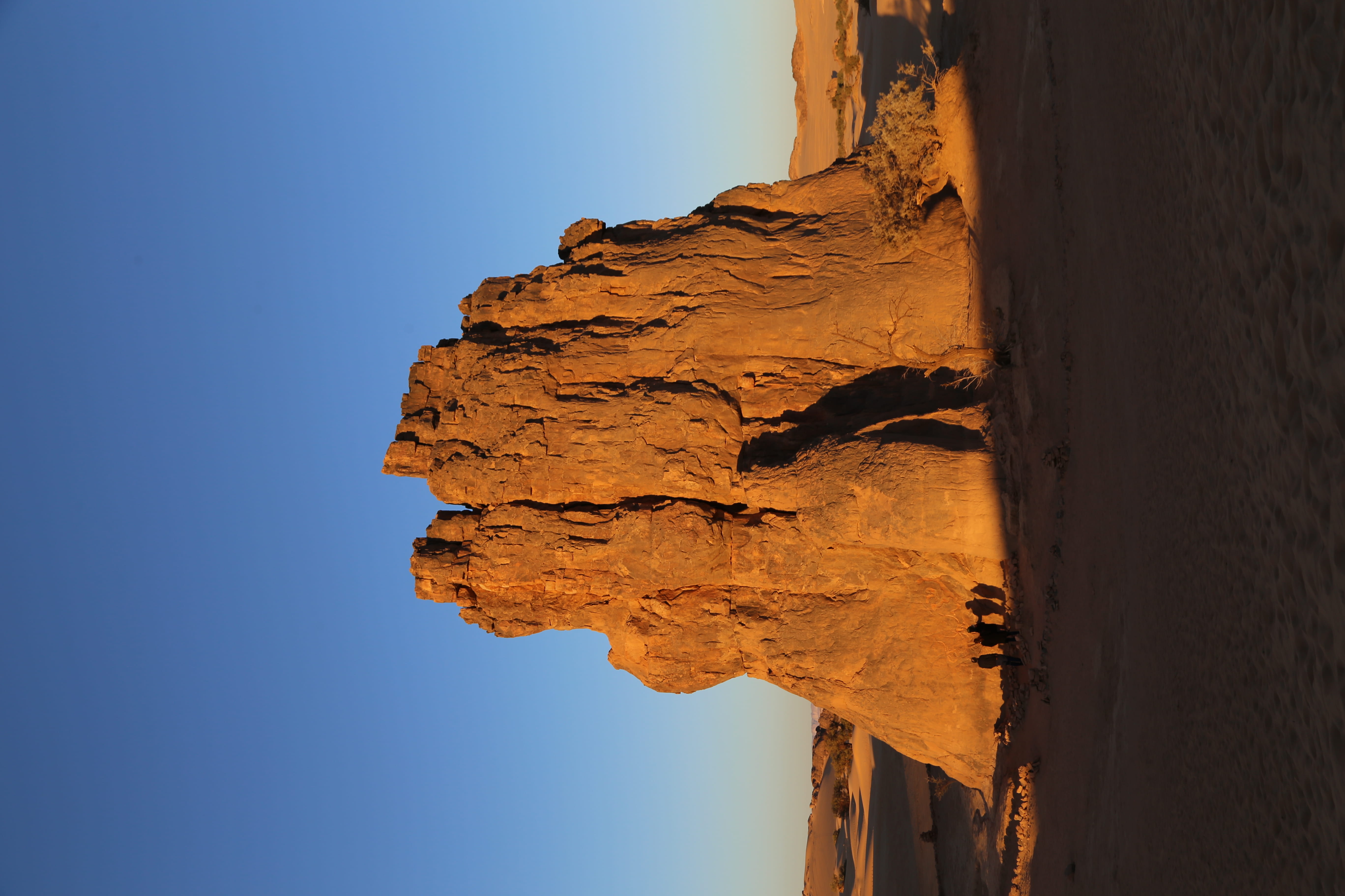 low angle view, algerie, soil, scenery, the past, desert, tranquility, person, no people, la vache qui pleure, brown, clear sky, geology, outdoors, mesa, HD Wallpaper