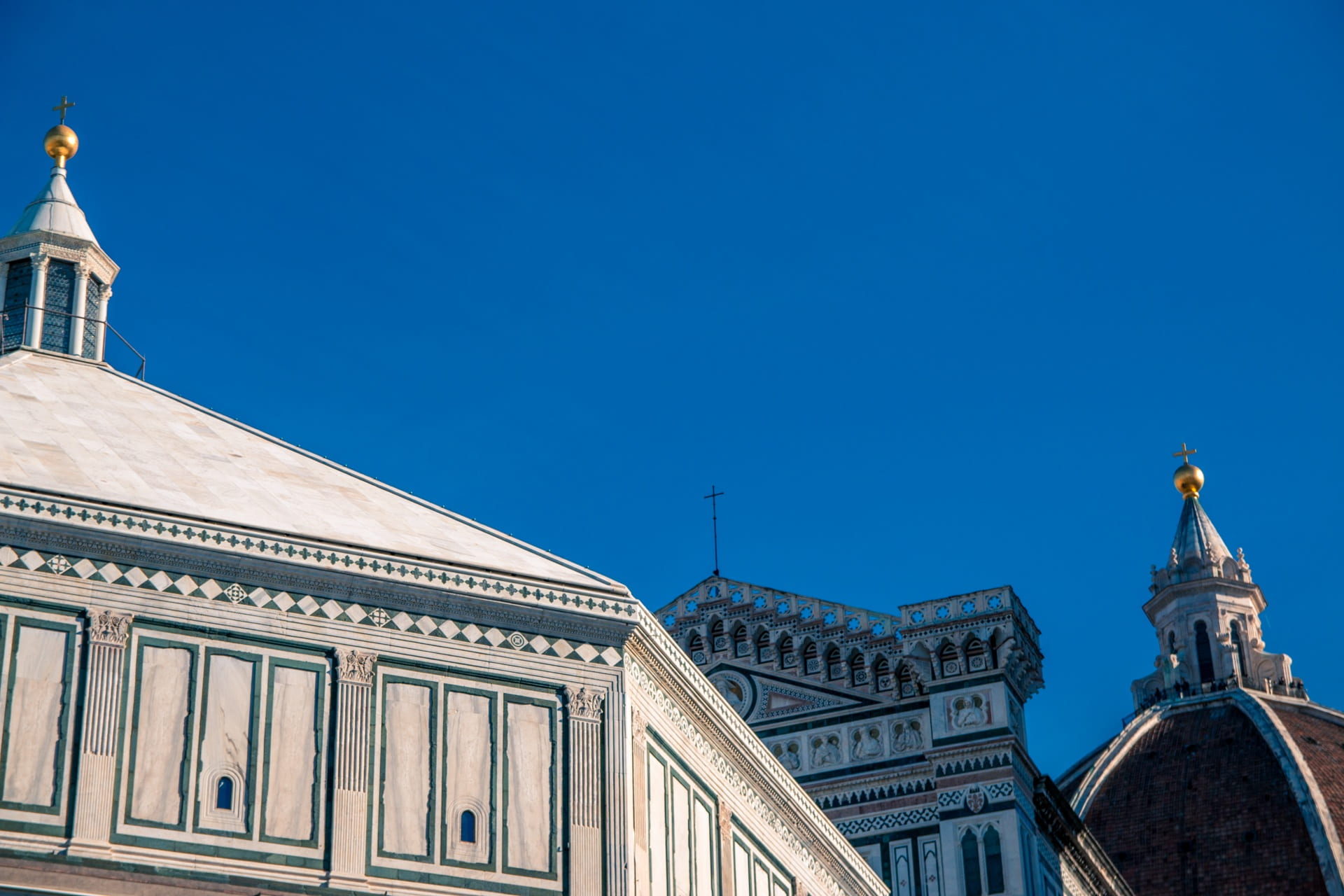 place of worship, sunny, dome, cattedrale di santa maria del fiore, facade, built structure, travel destinations, florence cathedral, religion, day, copy space, HD Wallpaper