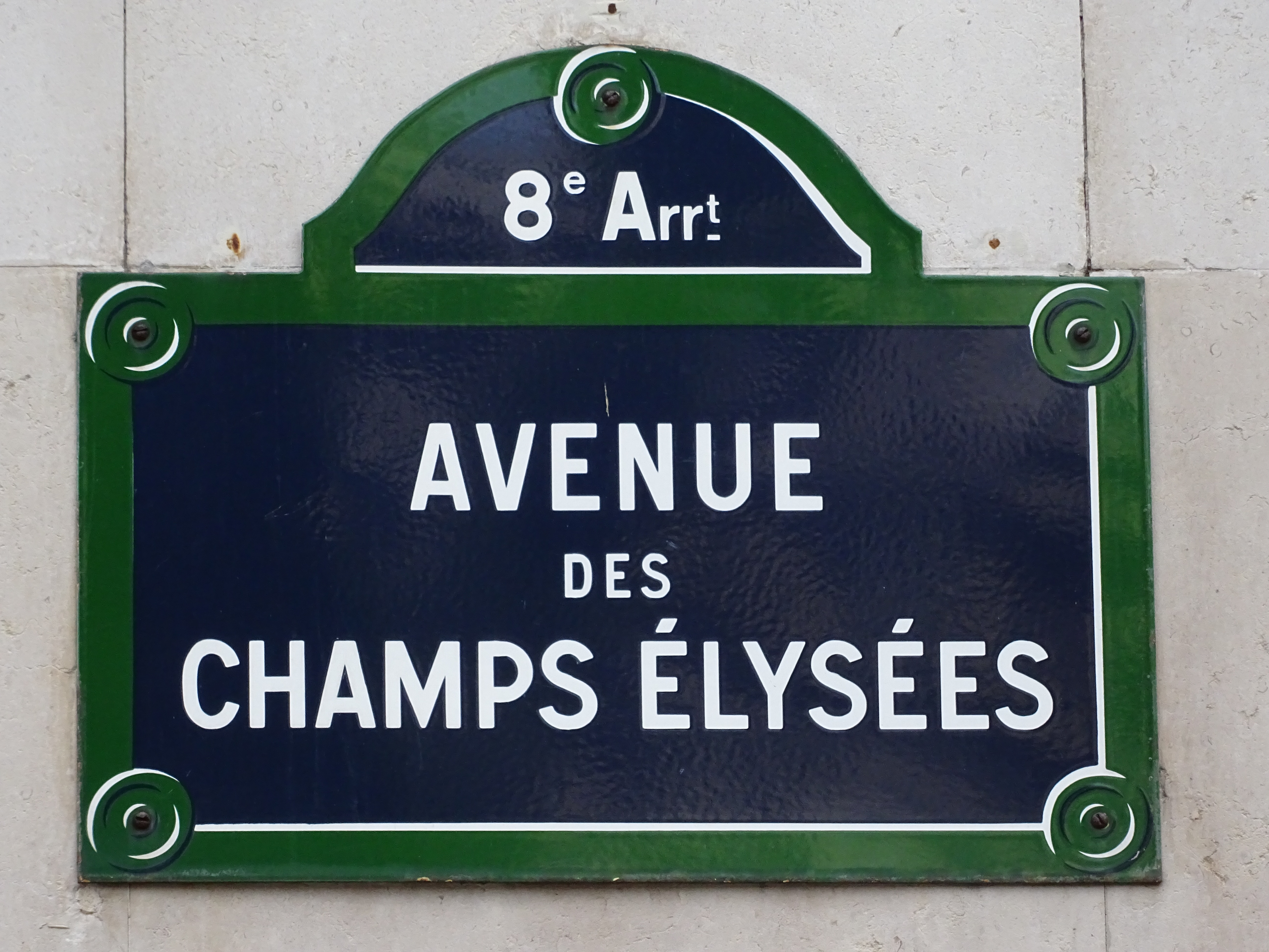 elysees, script, wall - building feature, france, no people, metal, close-up, green, number, text, outdoors, green color, 5K, information sign, des, paris, HD Wallpaper