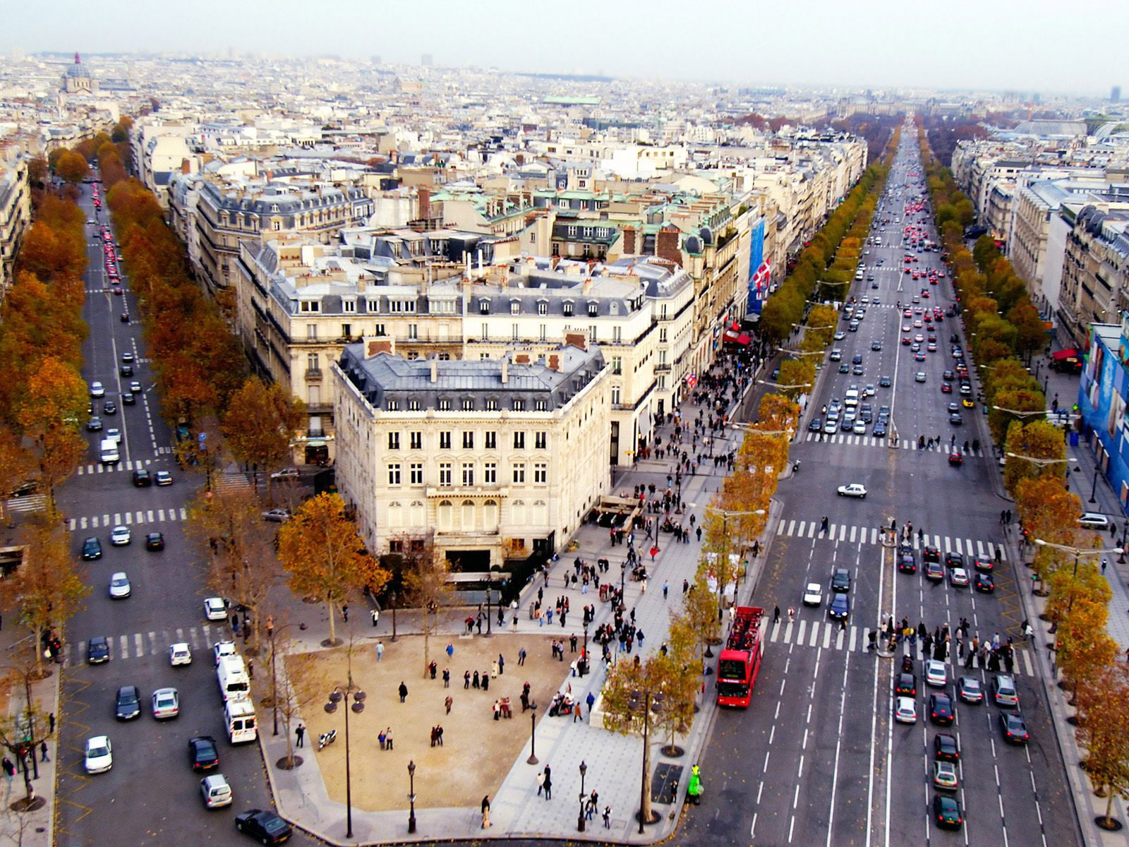 Champs, 720P, France, Elysees, Paris, HD Wallpaper