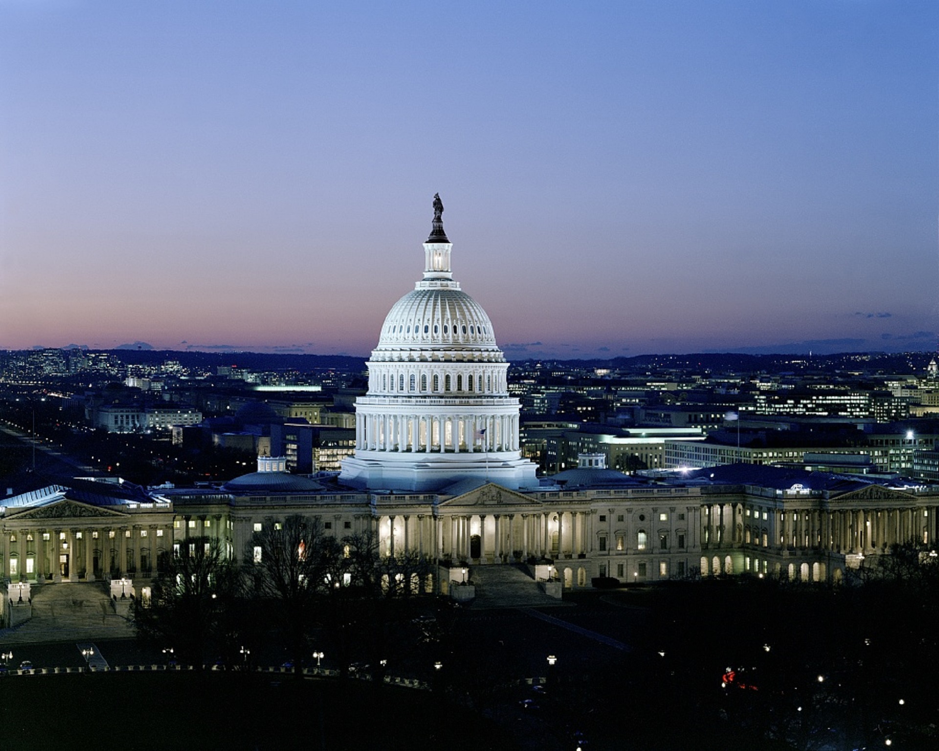 cityscape, illuminated, dusk, built structure, building, 1080P, state Capitol Building, city, building exterior, capitol Hill, famous Place, law, government, HD Wallpaper