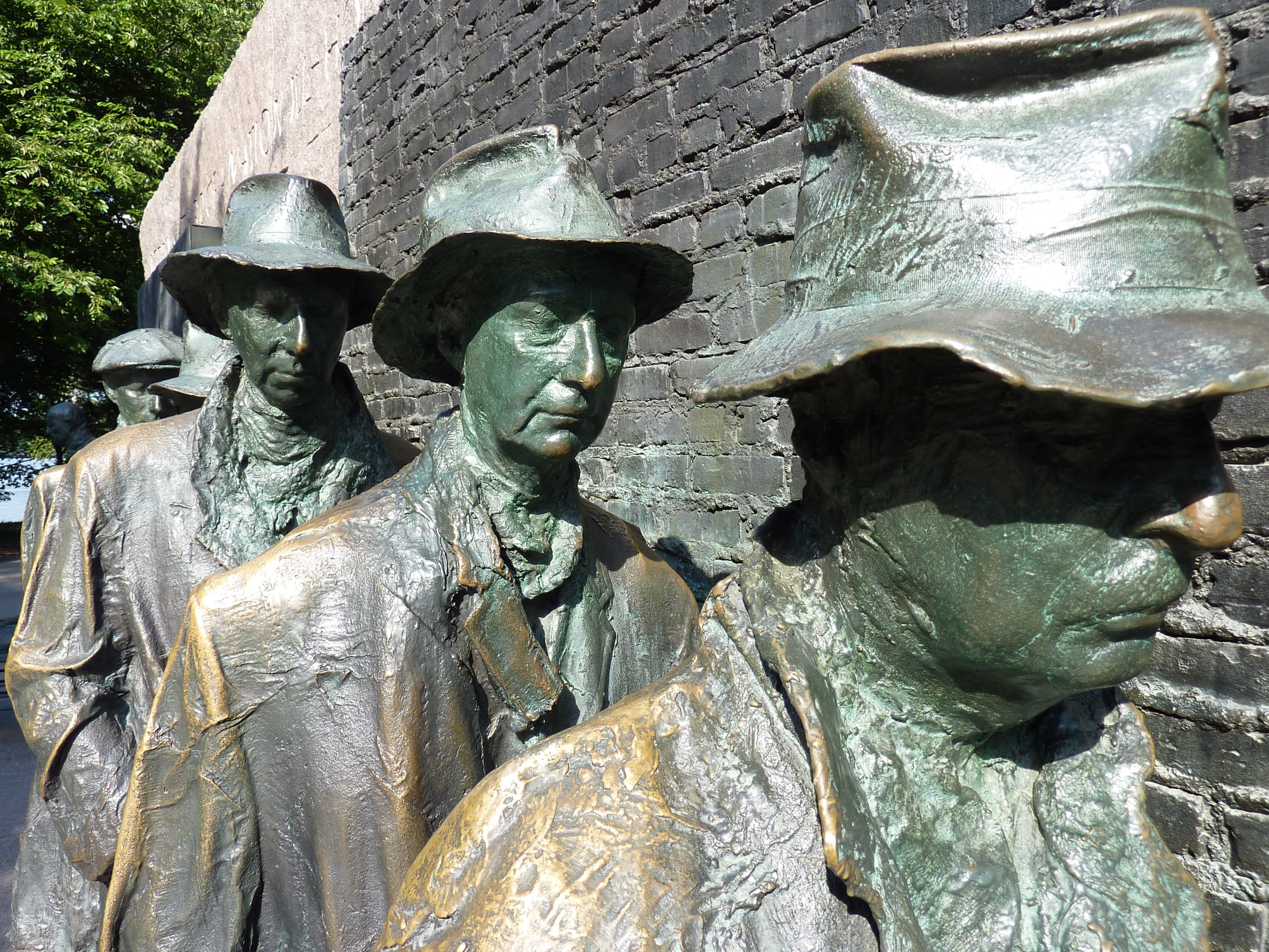 close-up, male likeness, district of columbia, religion, solid, history, washington, fdr monument, depression, sculpture, human representation, day, art and craft, HD Wallpaper
