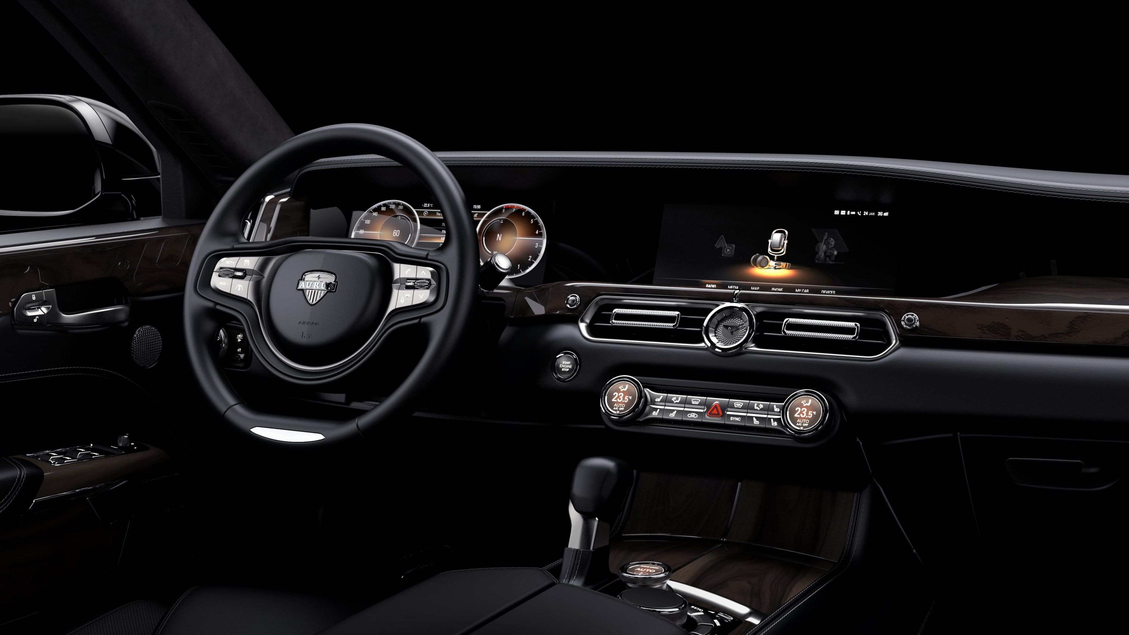 4K, Aurus Senat, luxury cars, 2018 Cars, 5K, HD Wallpaper