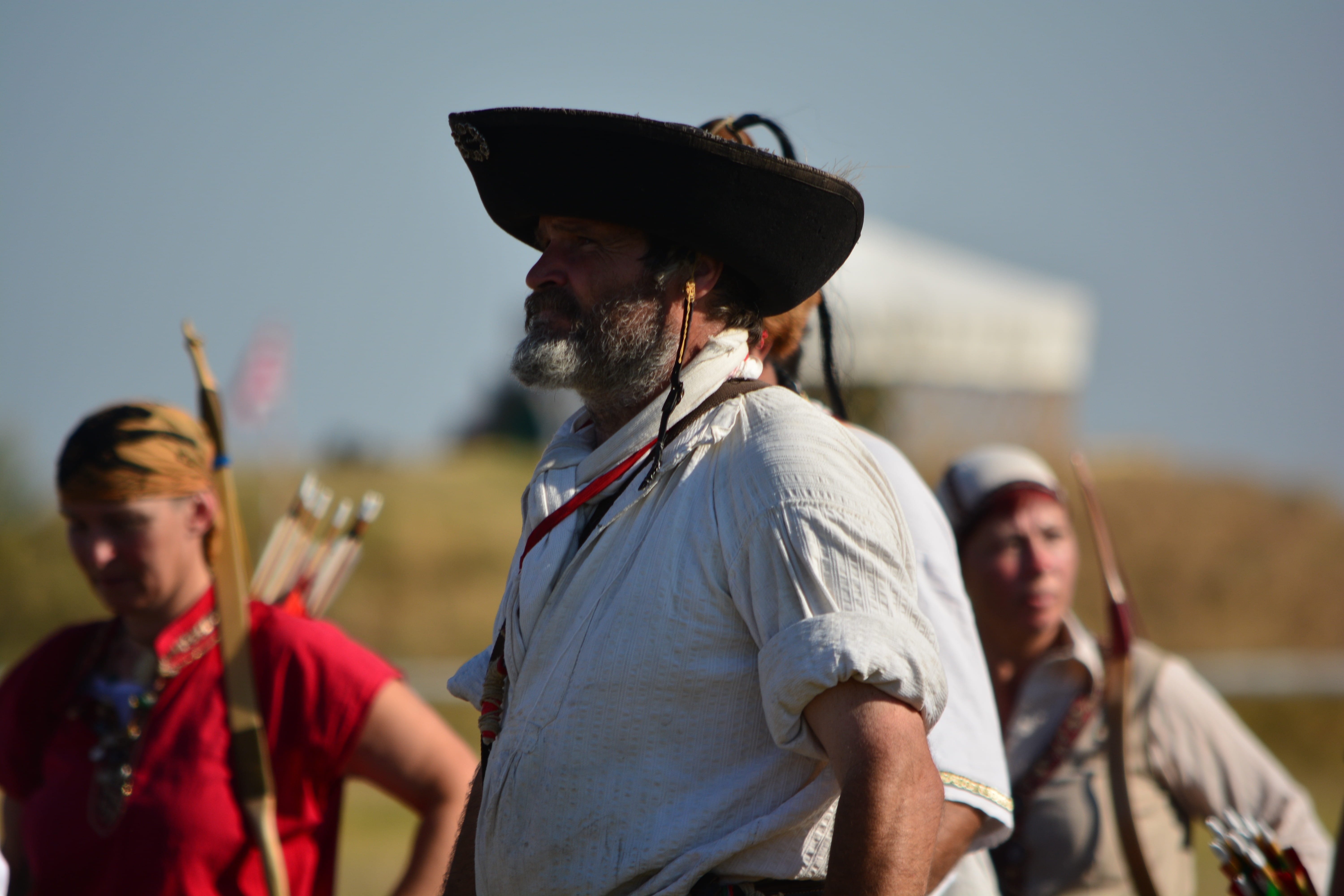 5K, incidental people, facial hair, standing, portrait, group of people, focus on foreground, young men, cowboy hat, day, cowboy, clothing, men, edith cabayag, HD Wallpaper