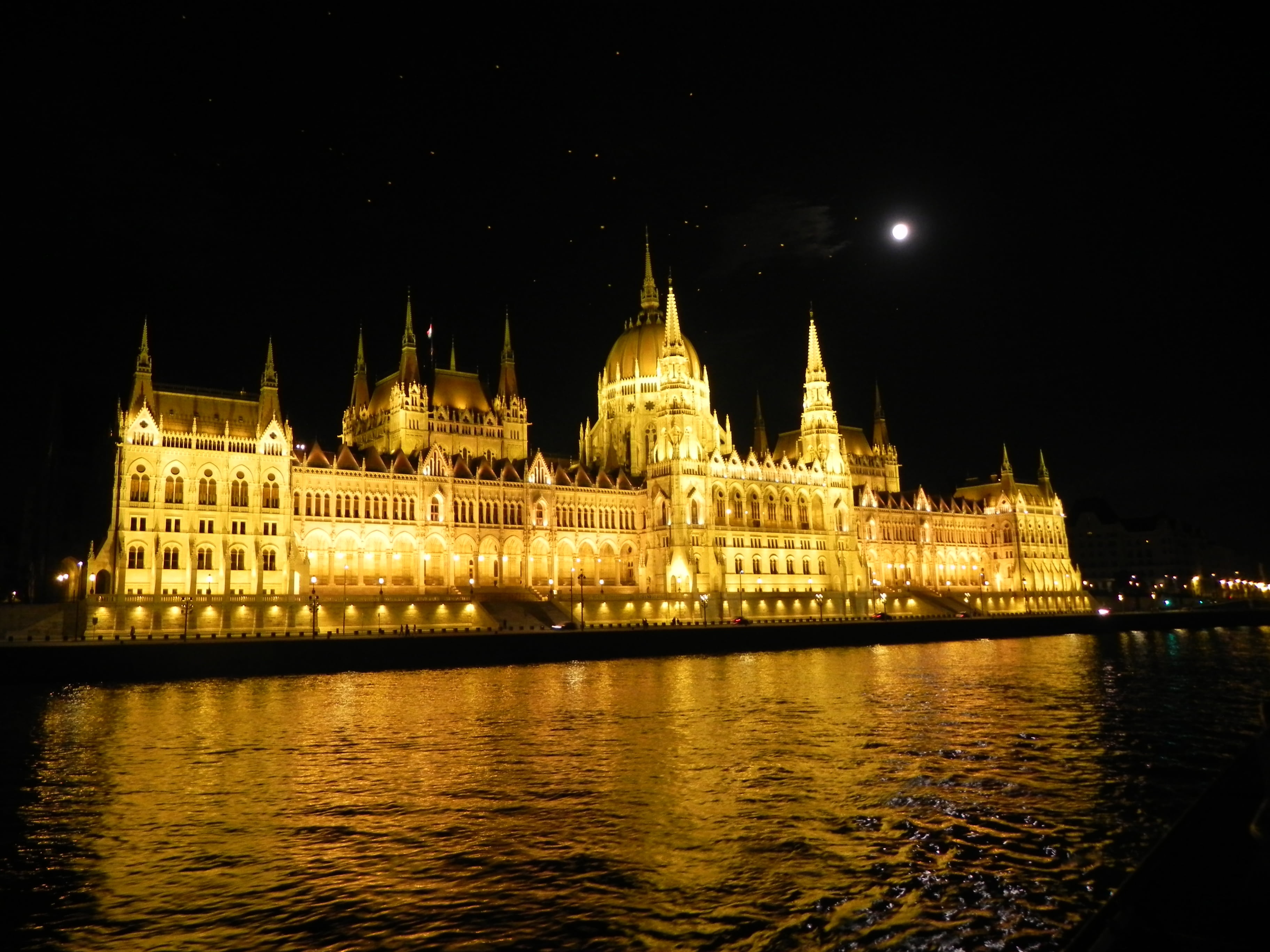 tourism, government, danube, river, outdoors, hungarian Culture, city, parliament, facade, danube River, 2K, landscape, night, building exterior, budapest, HD Wallpaper