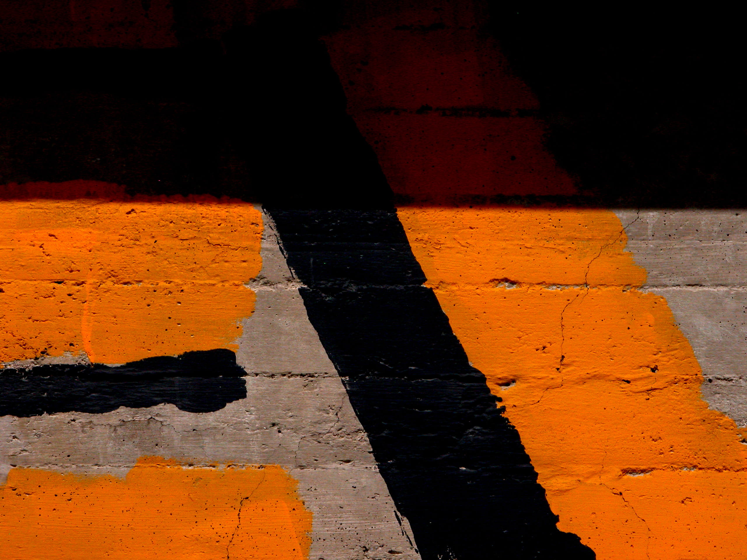 whitewater, no people, backgrounds, shadow, day, striped, orange color, sunlight, built structure, angle, road, city, abstract, black, united states, background, HD Wallpaper