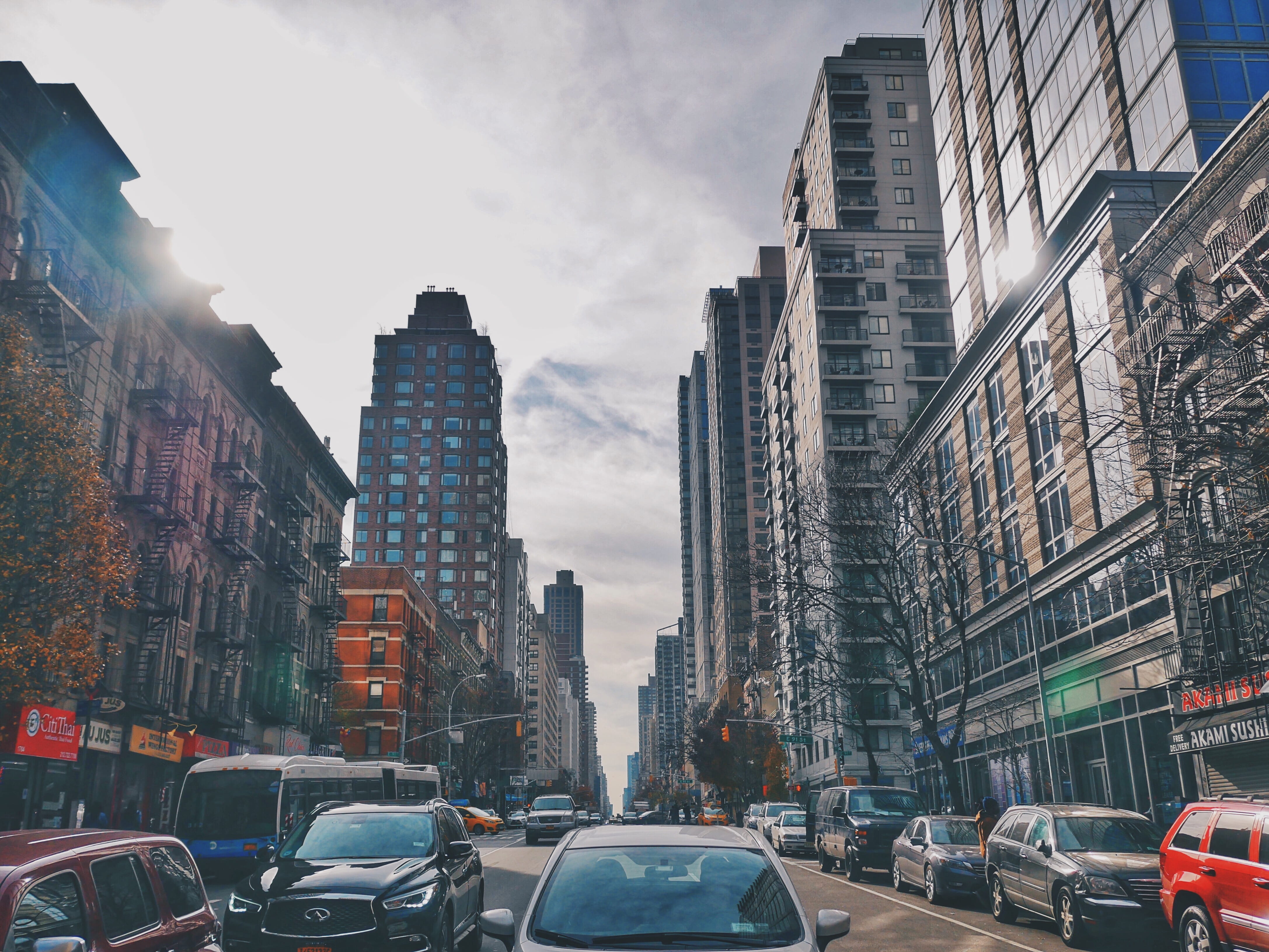 4K, transportation, street, outdoors, urban, land vehicle, new york city, no people, building, new york, built structure, city, mode of transportation, HD Wallpaper