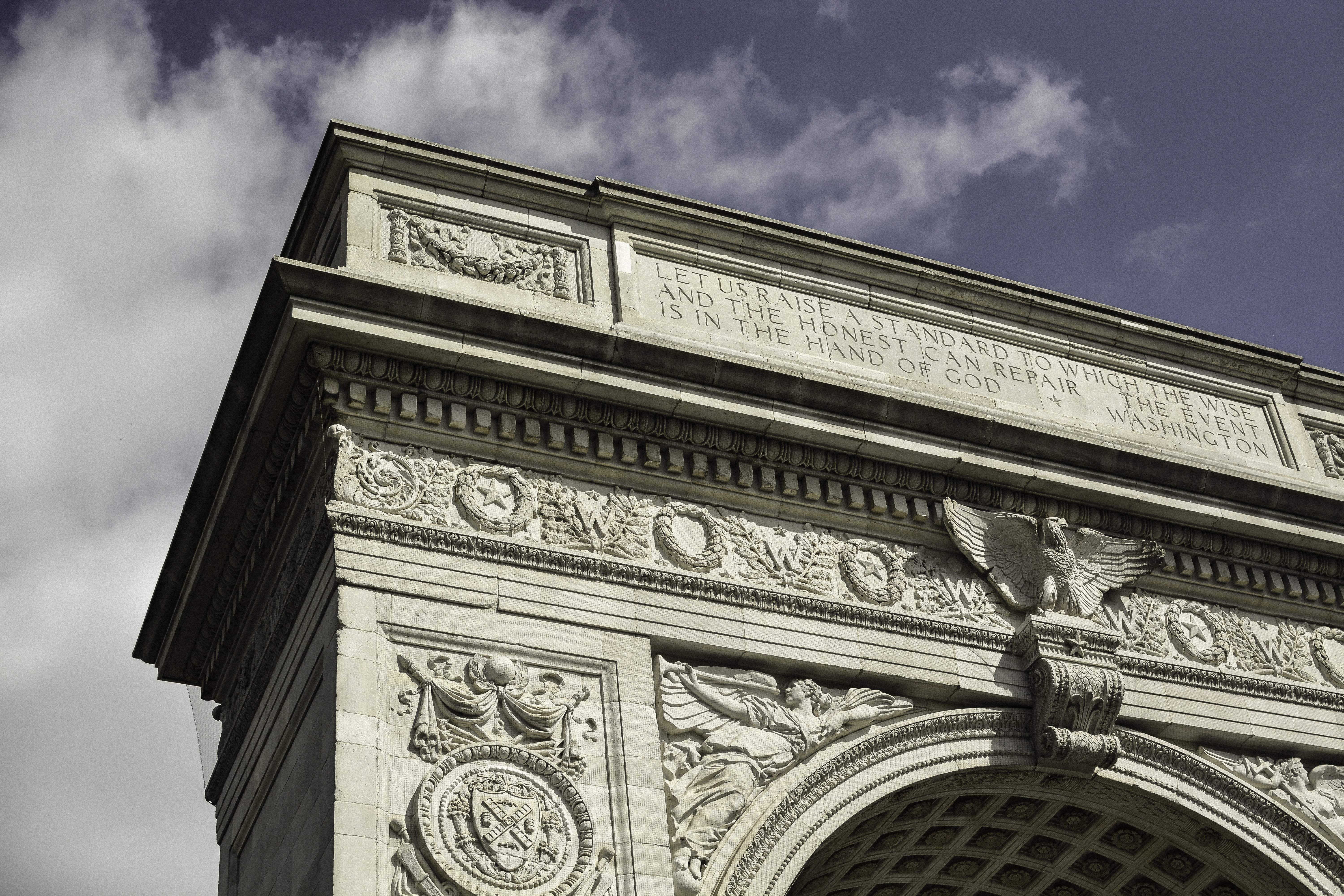 new york, history, washington, travel destinations, sky, carving - craft product, architecture, park, landmark, no people, the past, neo-classical, nature, HD Wallpaper