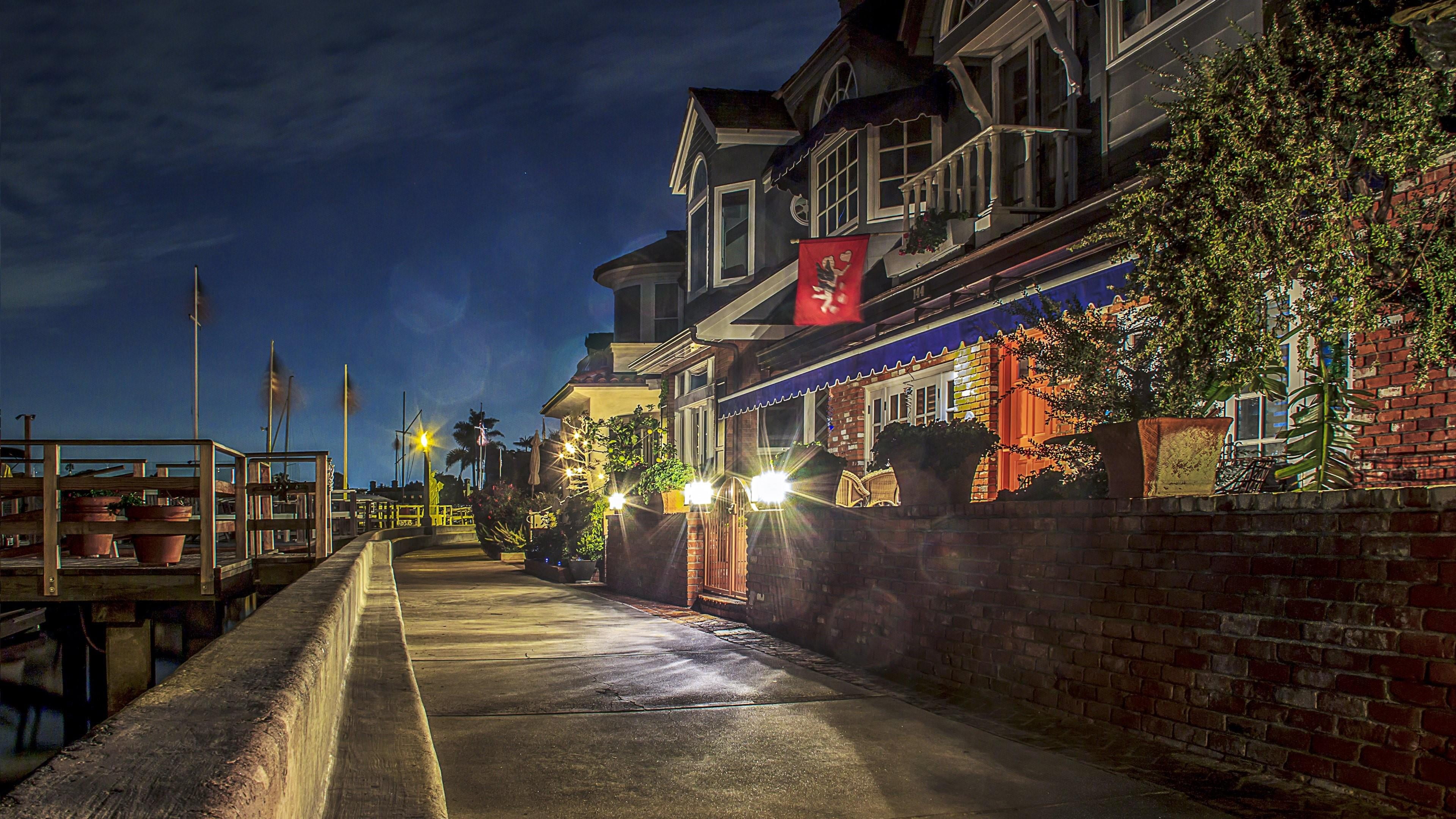 sky, outdoors, residential district, building exterior, coast, the way forward, no people, footpath, cloud - sky, transportation, california, building, HD Wallpaper