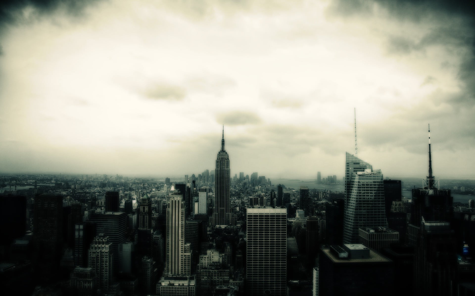 landscape, photography, cityscape, no people, urban skyline, cloud - sky, architecture, aerial, sky, spire, outdoors, building exterior, skyscraper, office building exterior, HD Wallpaper