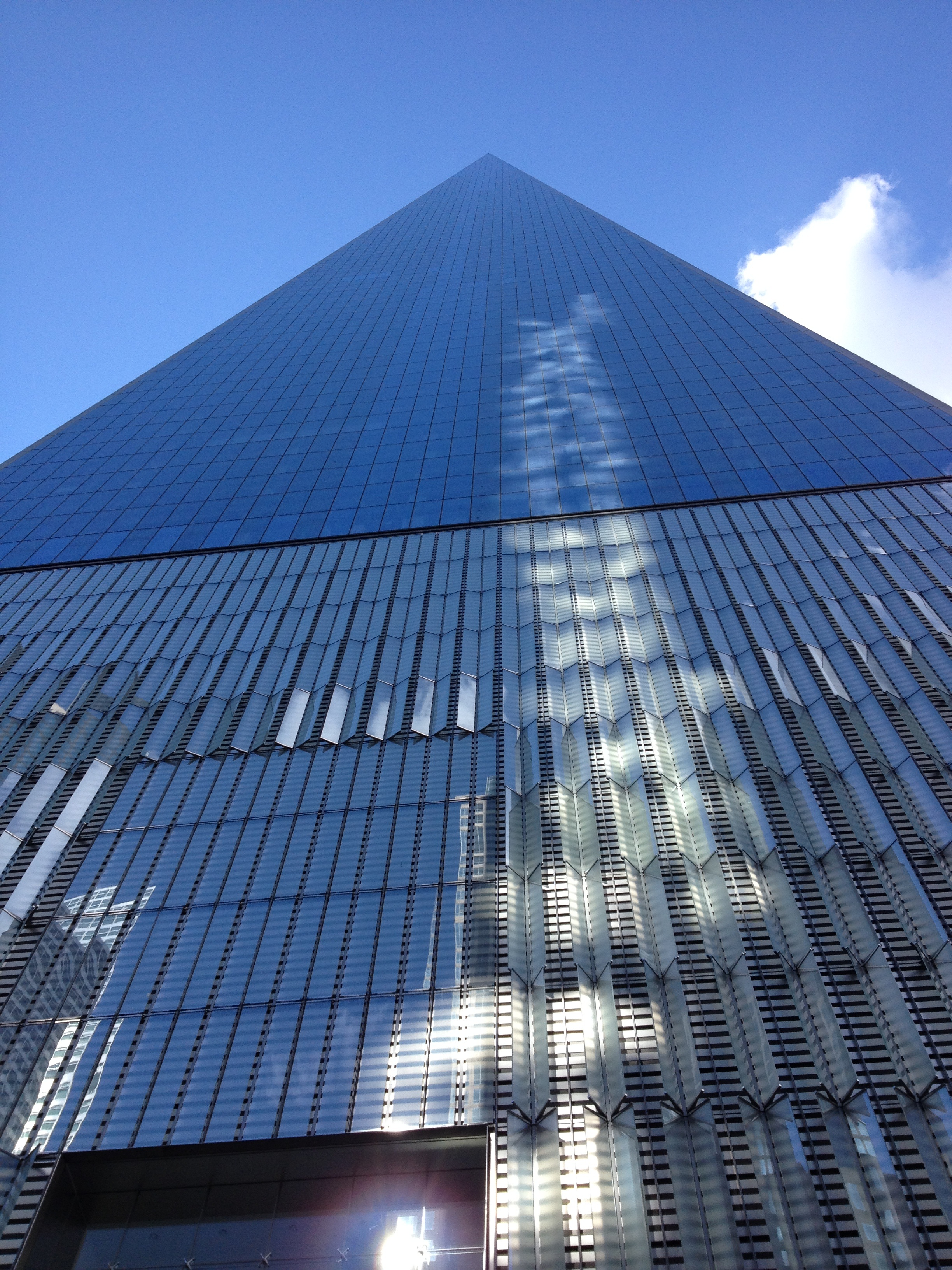tall buiding, sky, blue, financial district, new york, business, the world trade, tall - high, nature, tower, office, day, city, building, low angle view, Phone HD Wallpaper