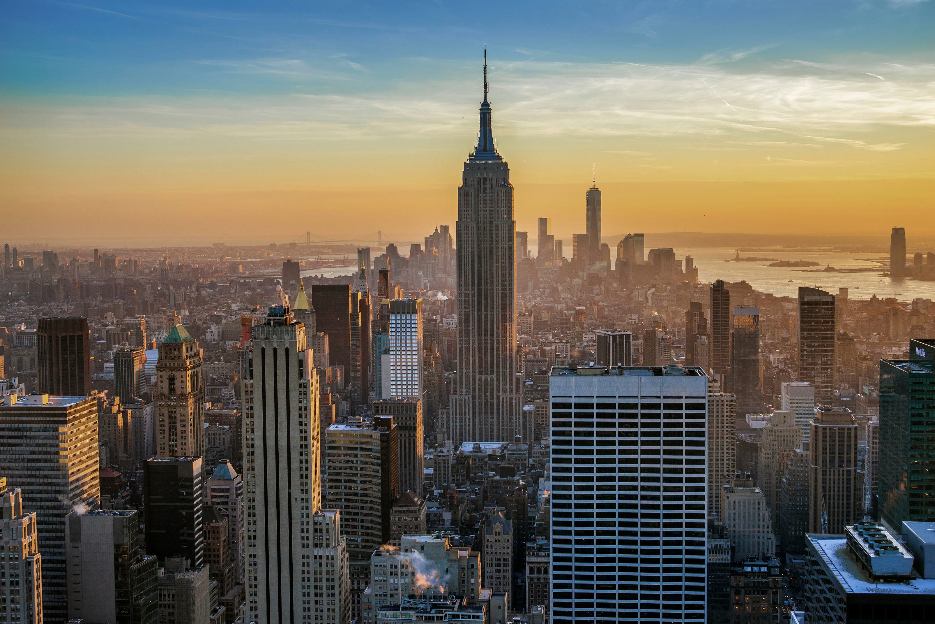 building, landscape, downtown district, tourism, modern, new, built structure, office, outdoors, nYC, tower, 2K, travel destinations, empire State, york, HD Wallpaper