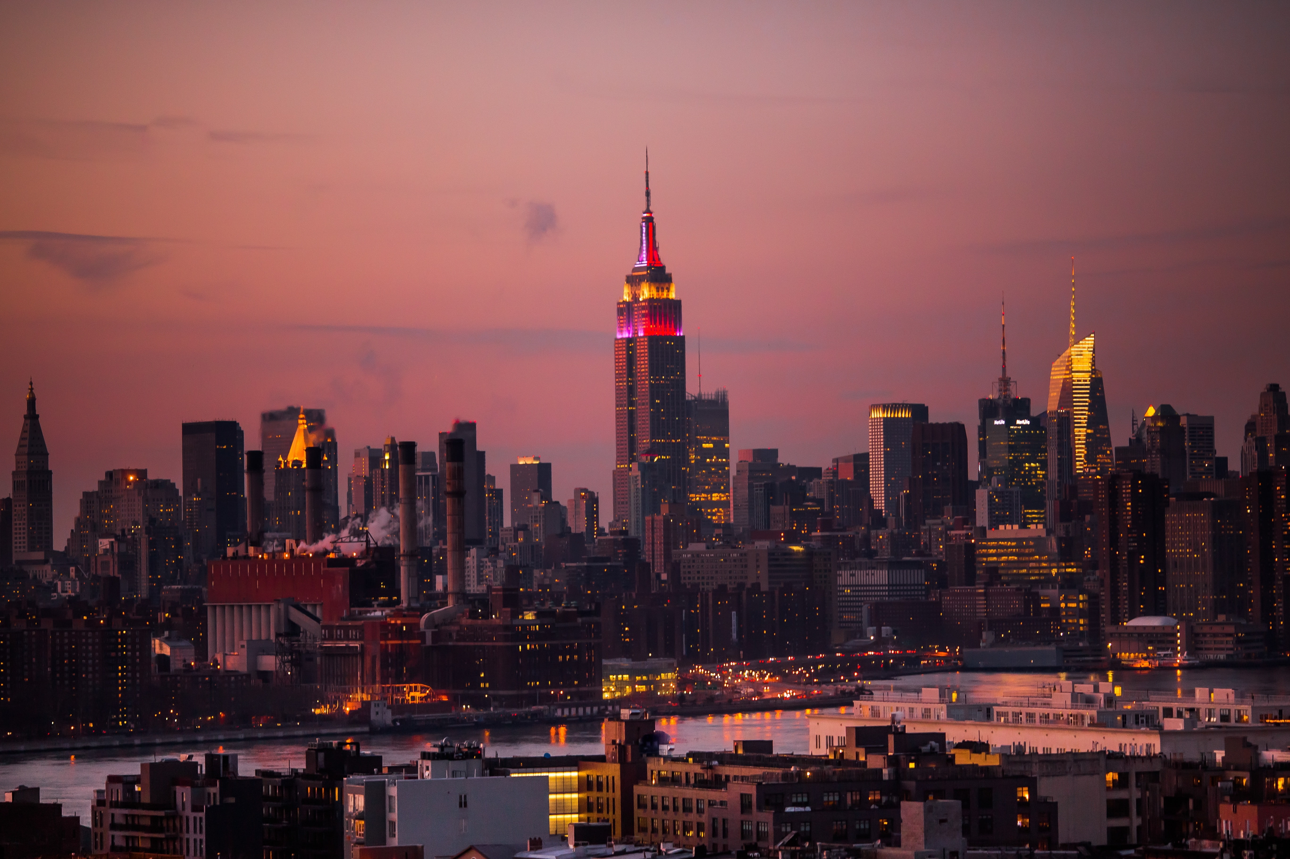 5k, built structure, financial district, skyscraper, city, spire, tower, 5K, building exterior, office building exterior, residential district, city life, HD Wallpaper