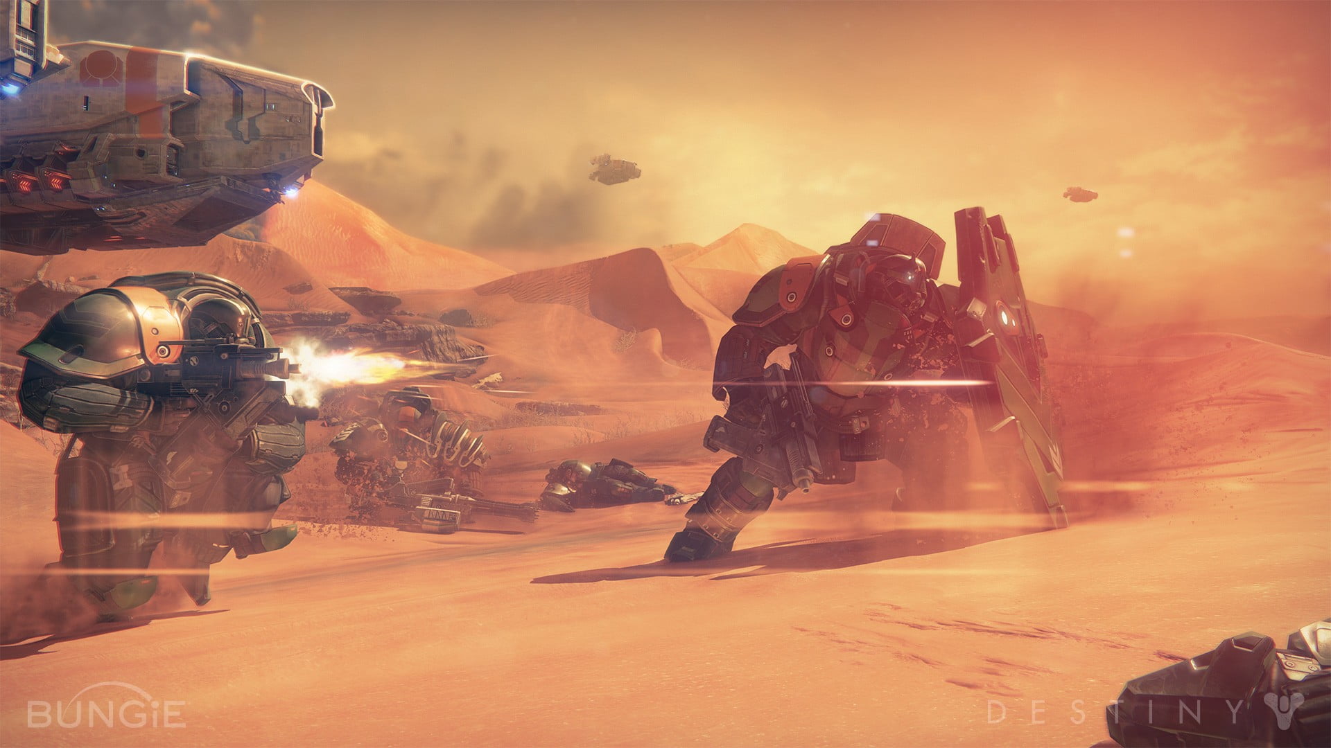 men, sky, Mars, conflict, fighting, aggression, sport, snow, cabal, 1080P, cold temperature, video games, nature, adult, armed forces, game, winter, clothing, HD Wallpaper