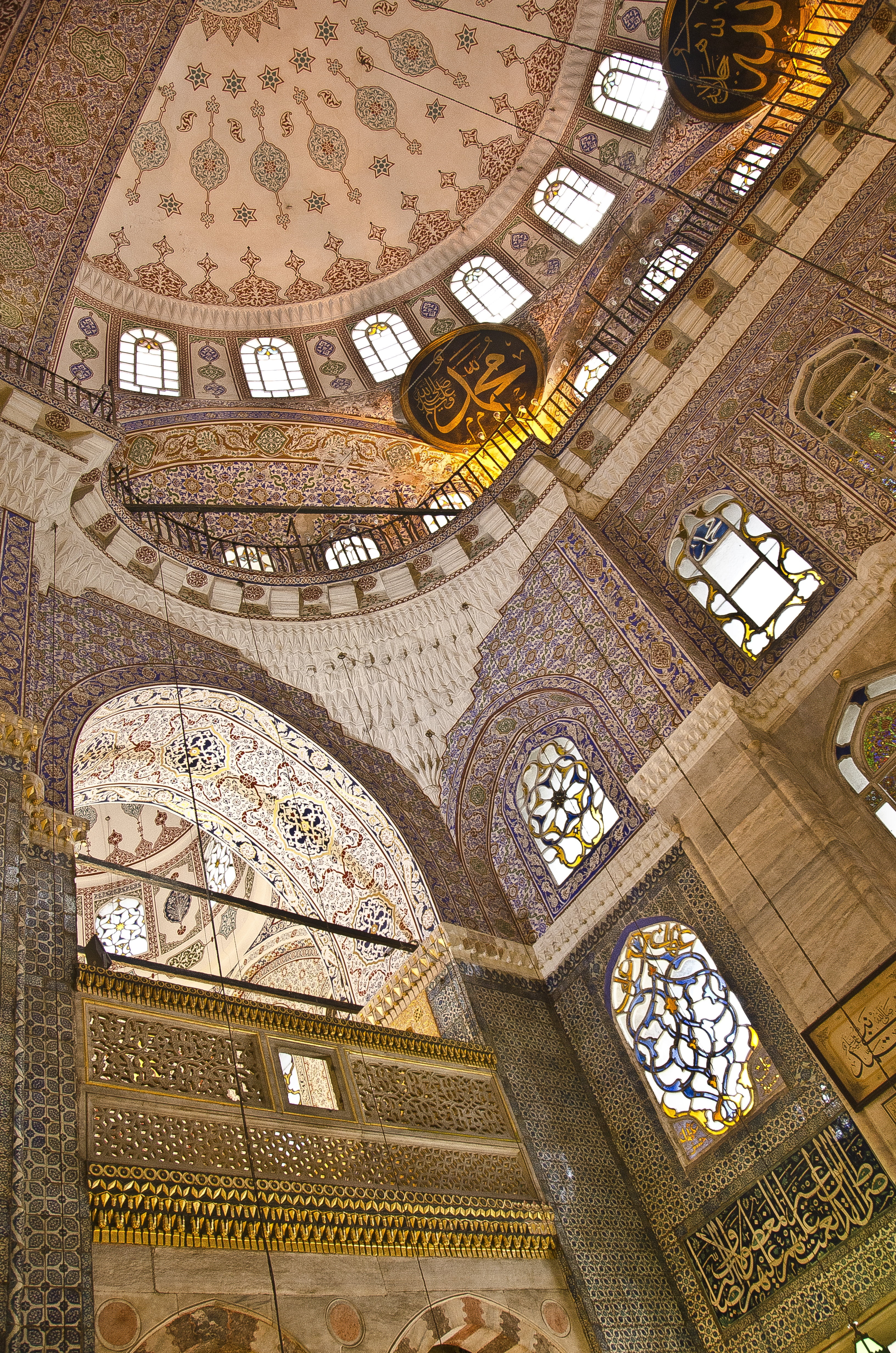 mosquée, mosaic, spirituality, building, 4K, directly below, place of worship, belief, architecture and art, istanbul, built structure, low angle view, Phone HD Wallpaper